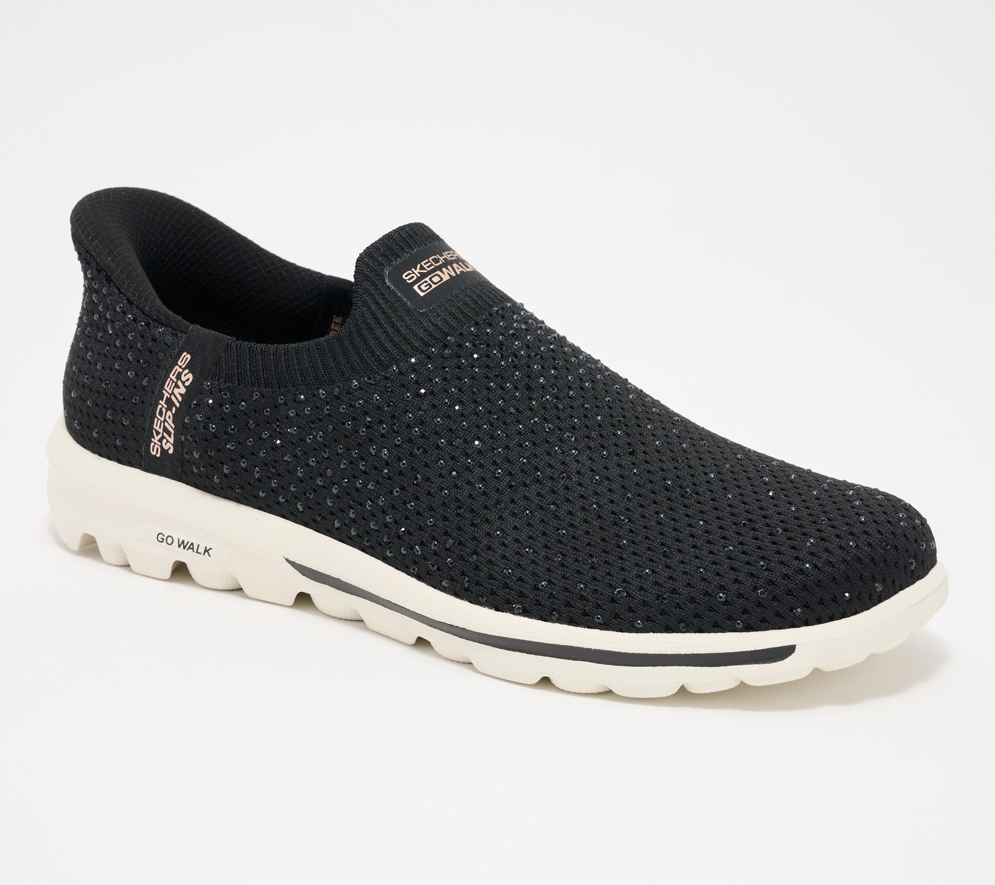 Skechers Slip-ins GO WALK Travel Rhinestone Shoes - Amara