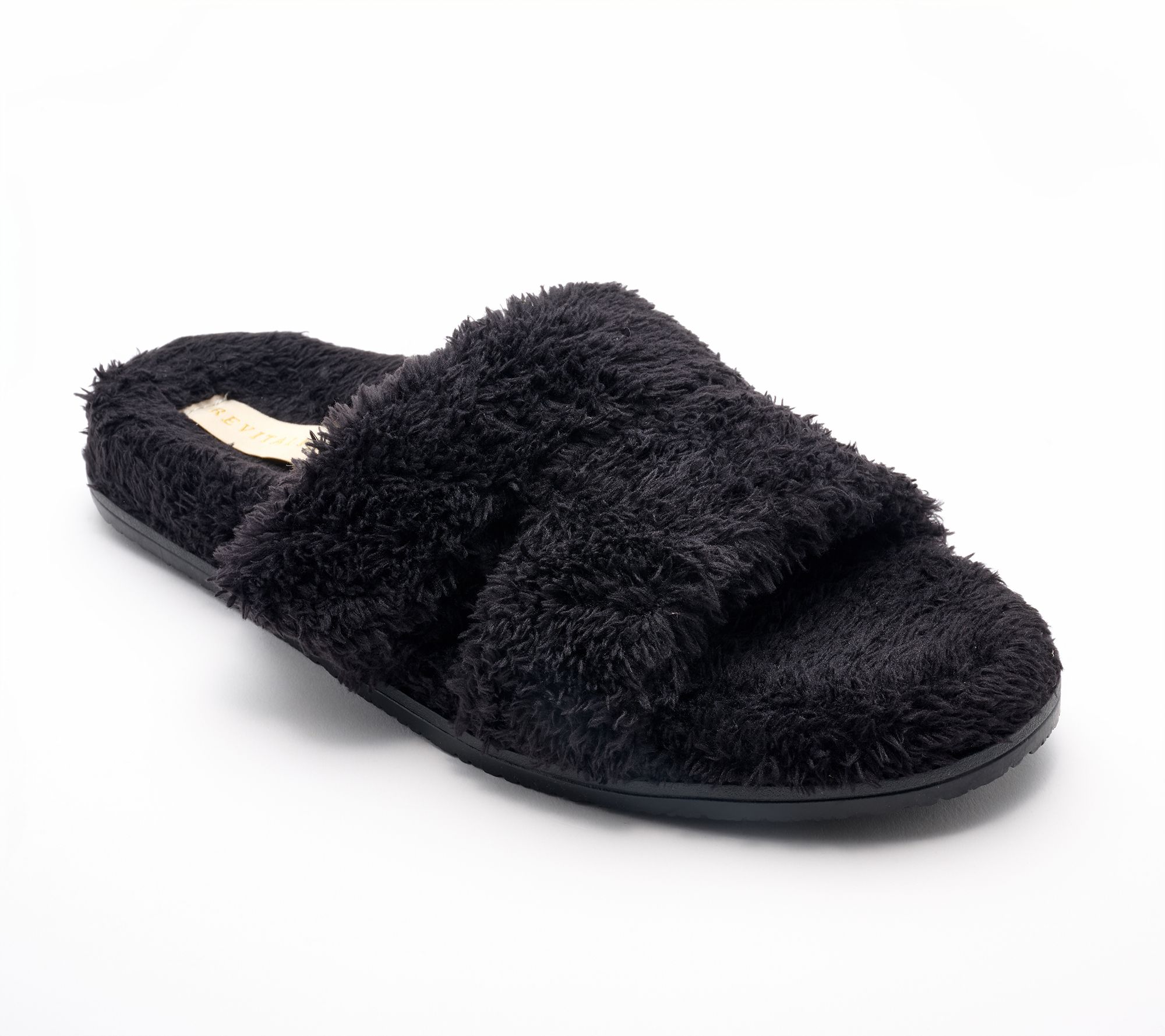 Revitalign Orthotic Faux Fur Adjustable Slippers-Callie