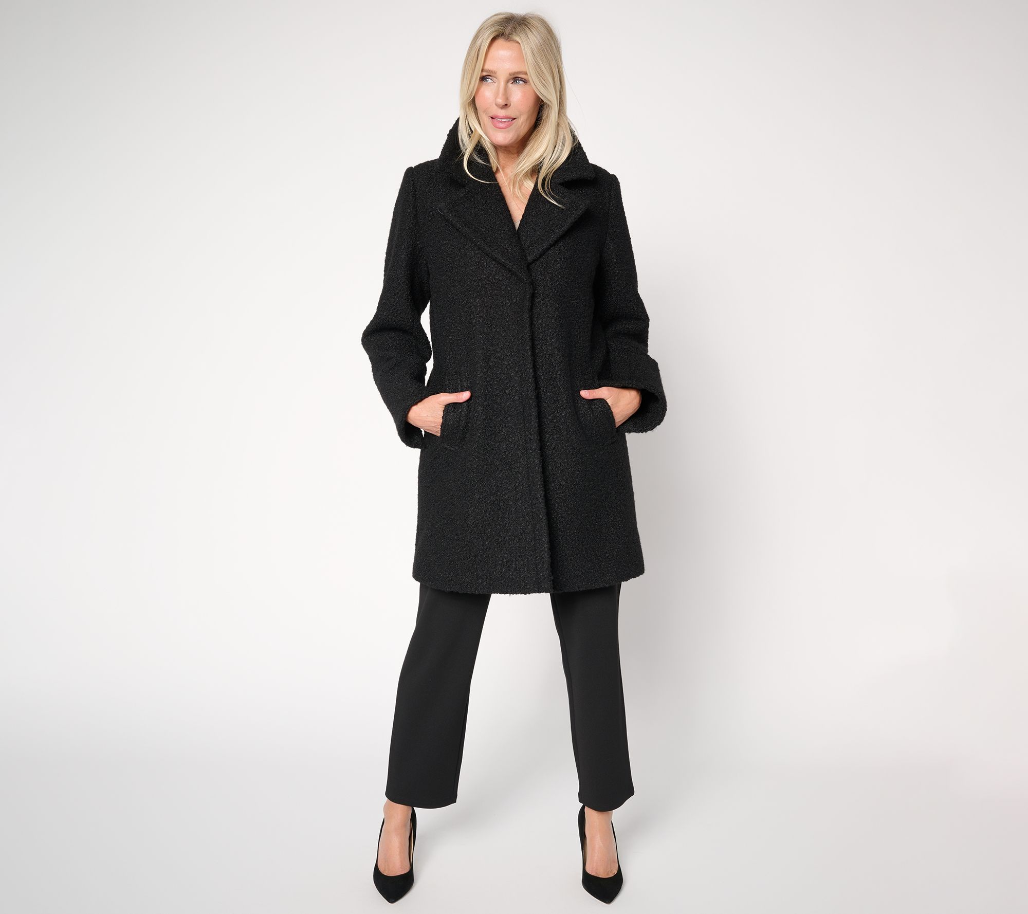 Dennis Basso Regular Everyday Teddy Coat with Snaps