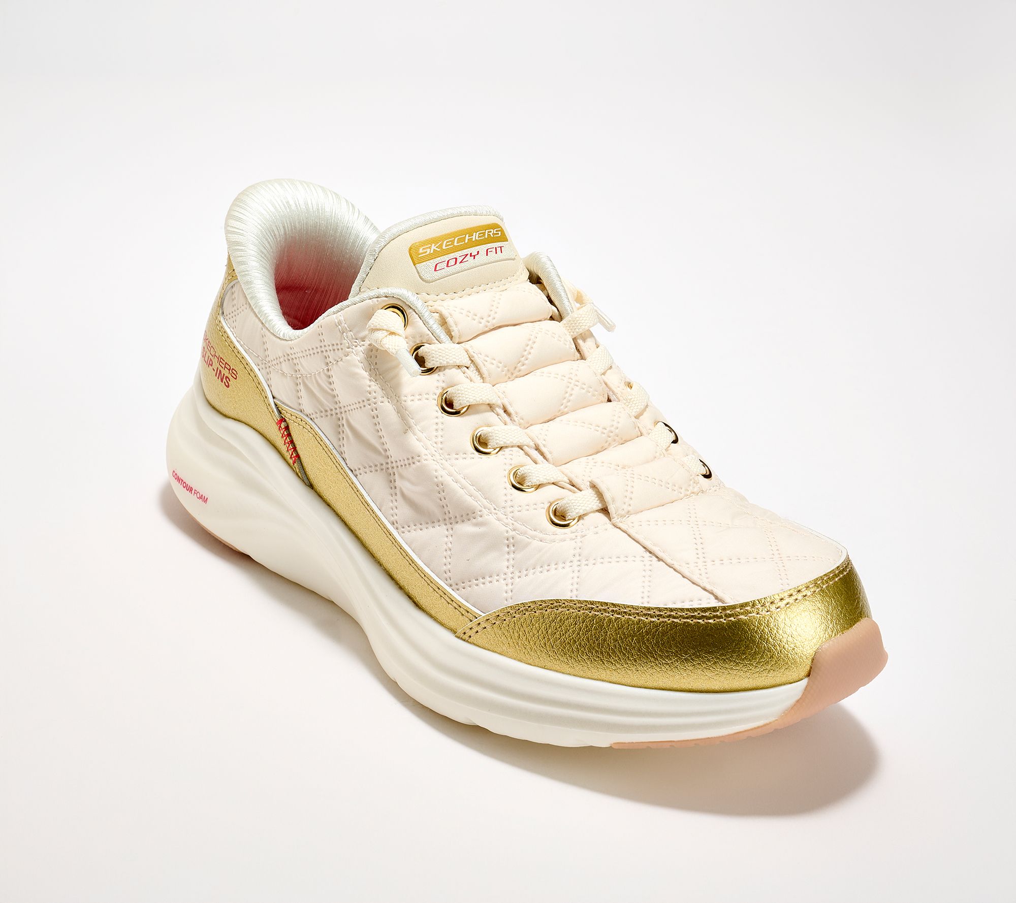 Skechers Slip-ins Cozy Fit Metallic Sneakers