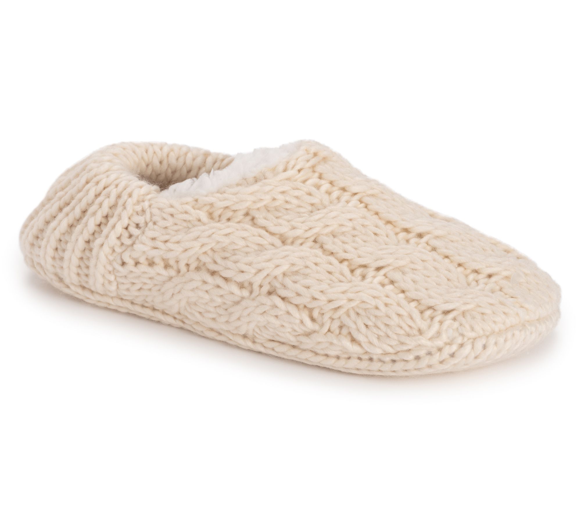 MUK LUKS Women's Chunky Ballerina Non-Skid Slip per Sock