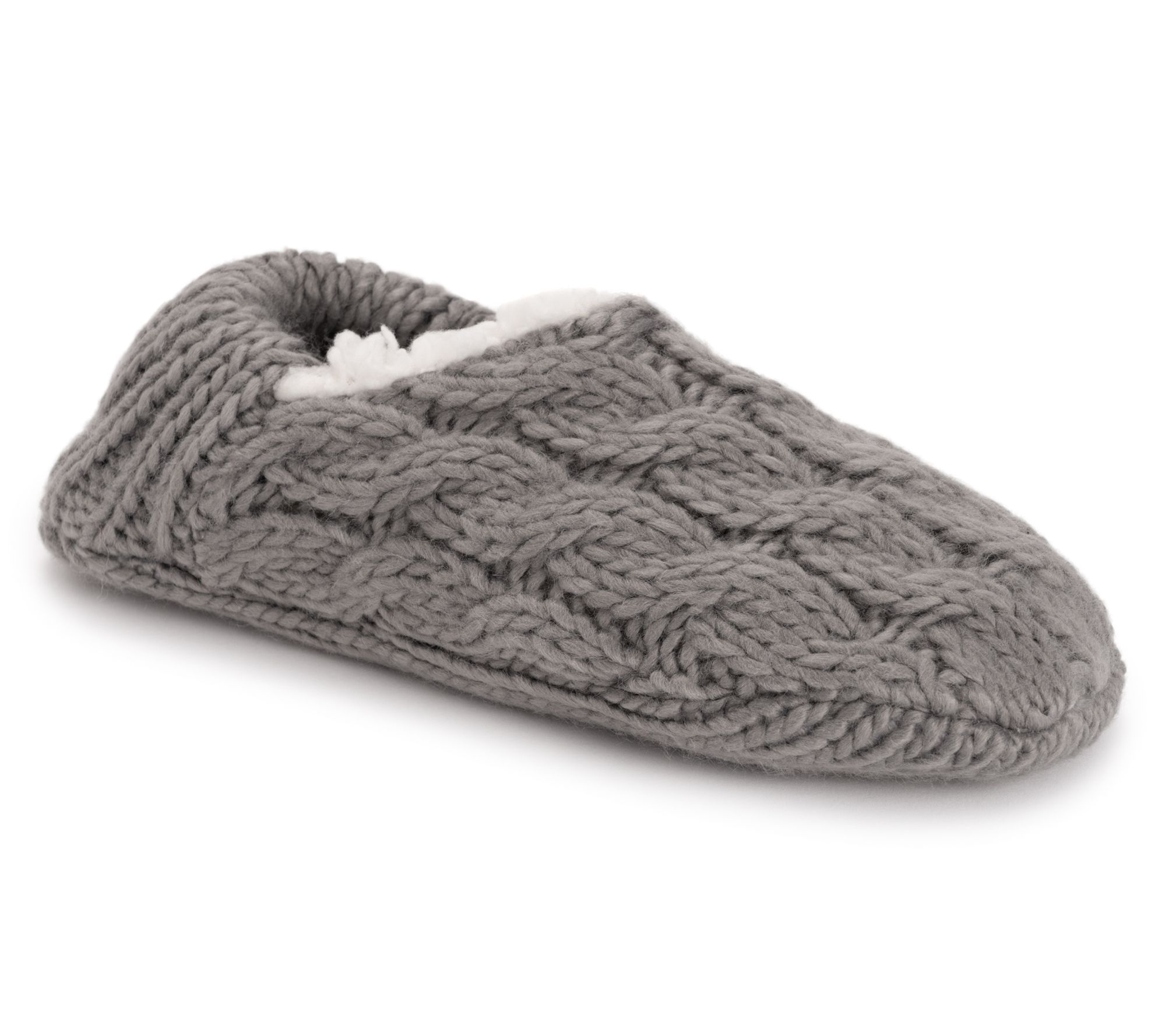 MUK LUKS Women's Chunky Ballerina Non-Skid Slipper Sock