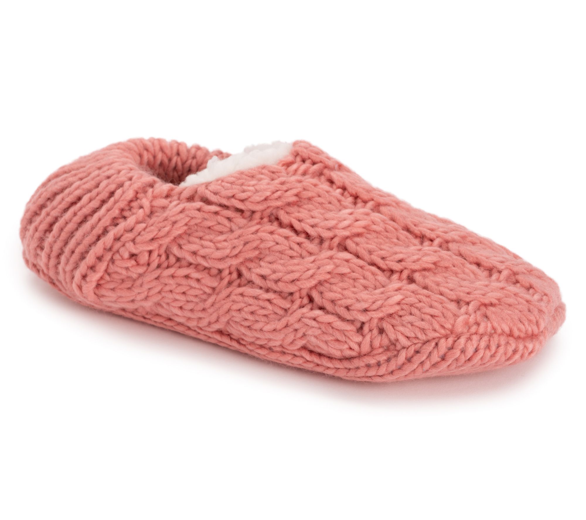 MUK LUKS Women's Chunky Ballerina Non-Skid Slipper Sock