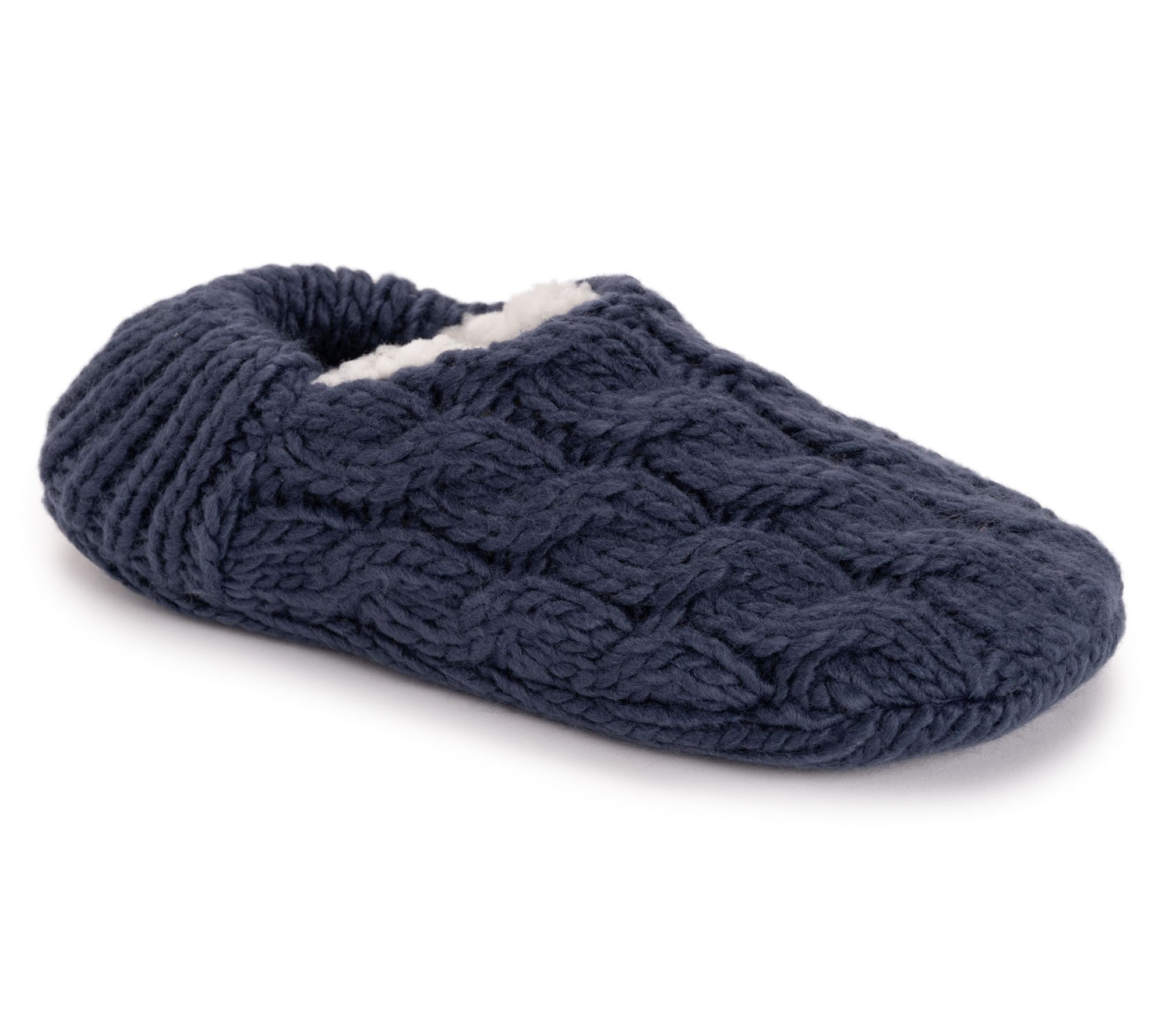 MUK LUKS Women's Chunky Ballerina Non-Skid Slipper Sock