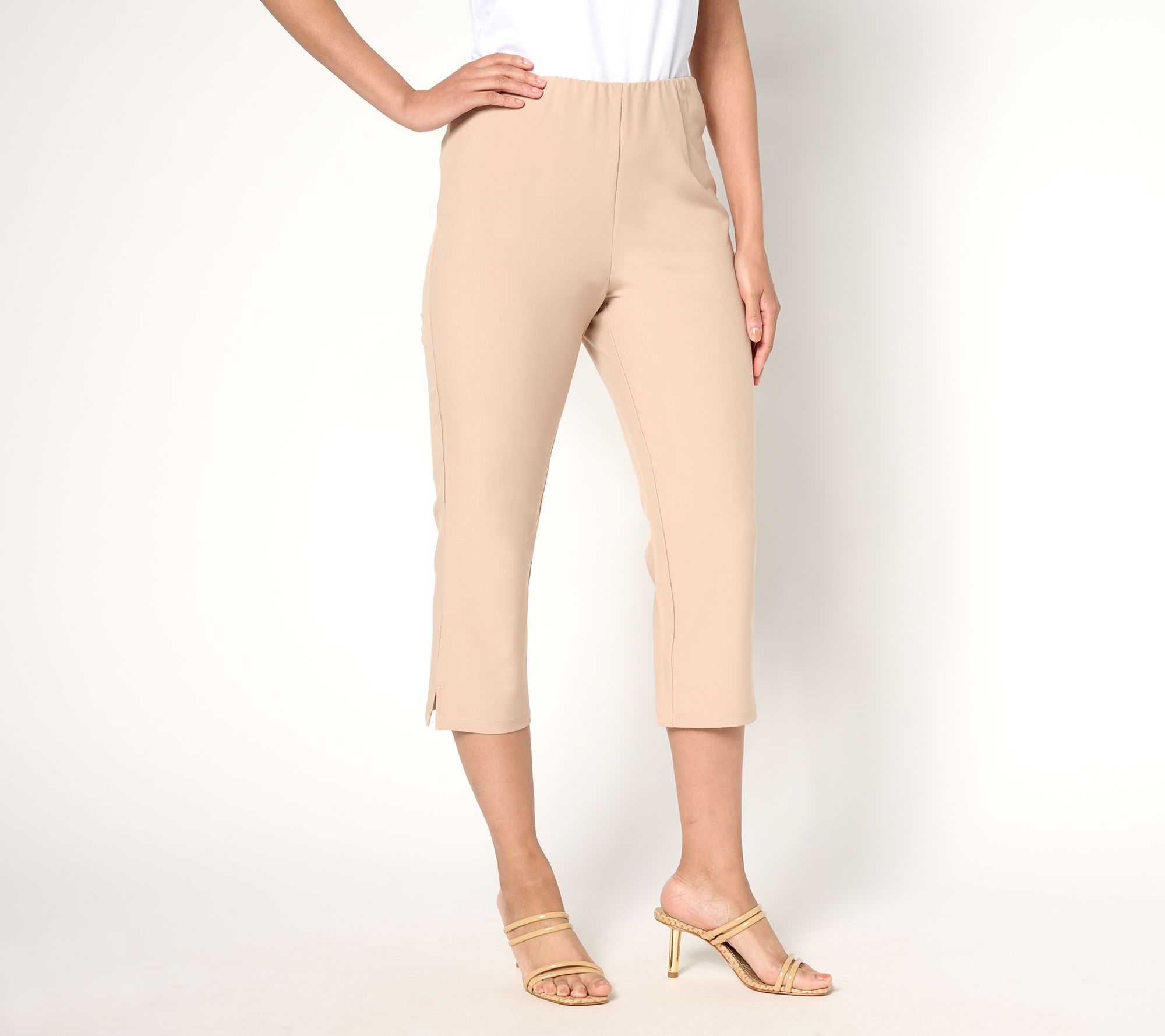 "As Is" BEAUTIFUL by Lawrence Zarian Petite Pull On Capri