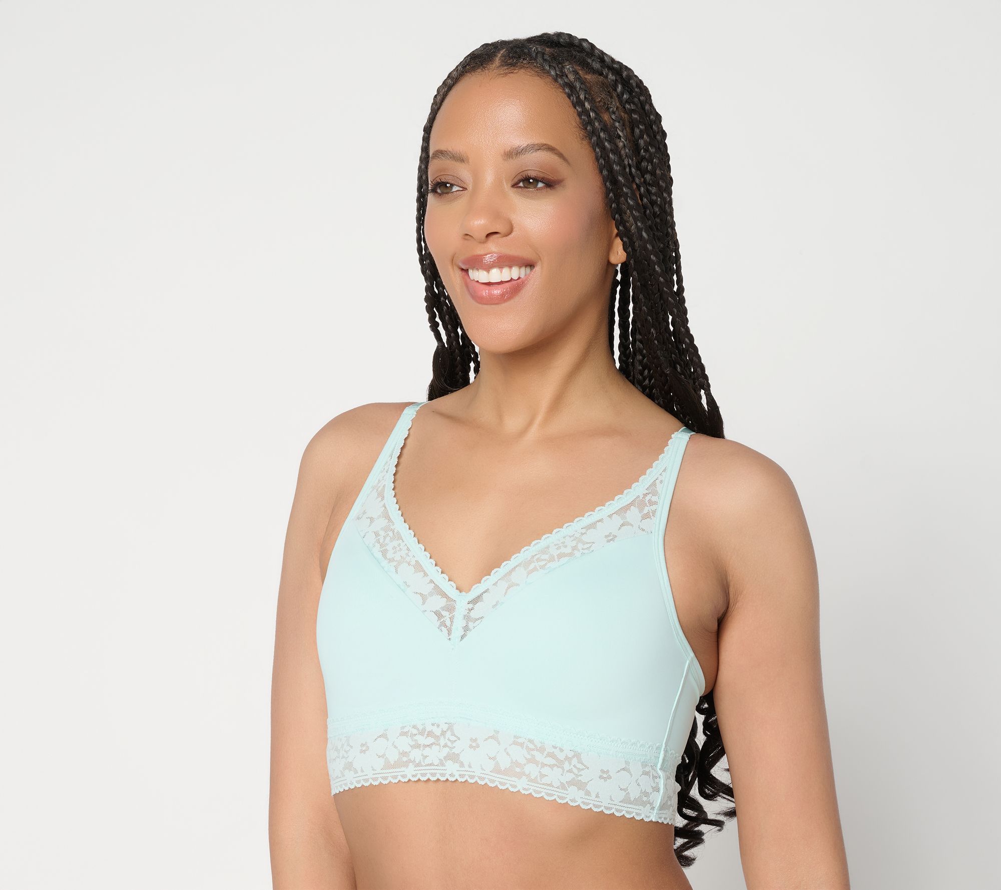 Anybody Intimates Soft Support Lace Bra with Molded Cups