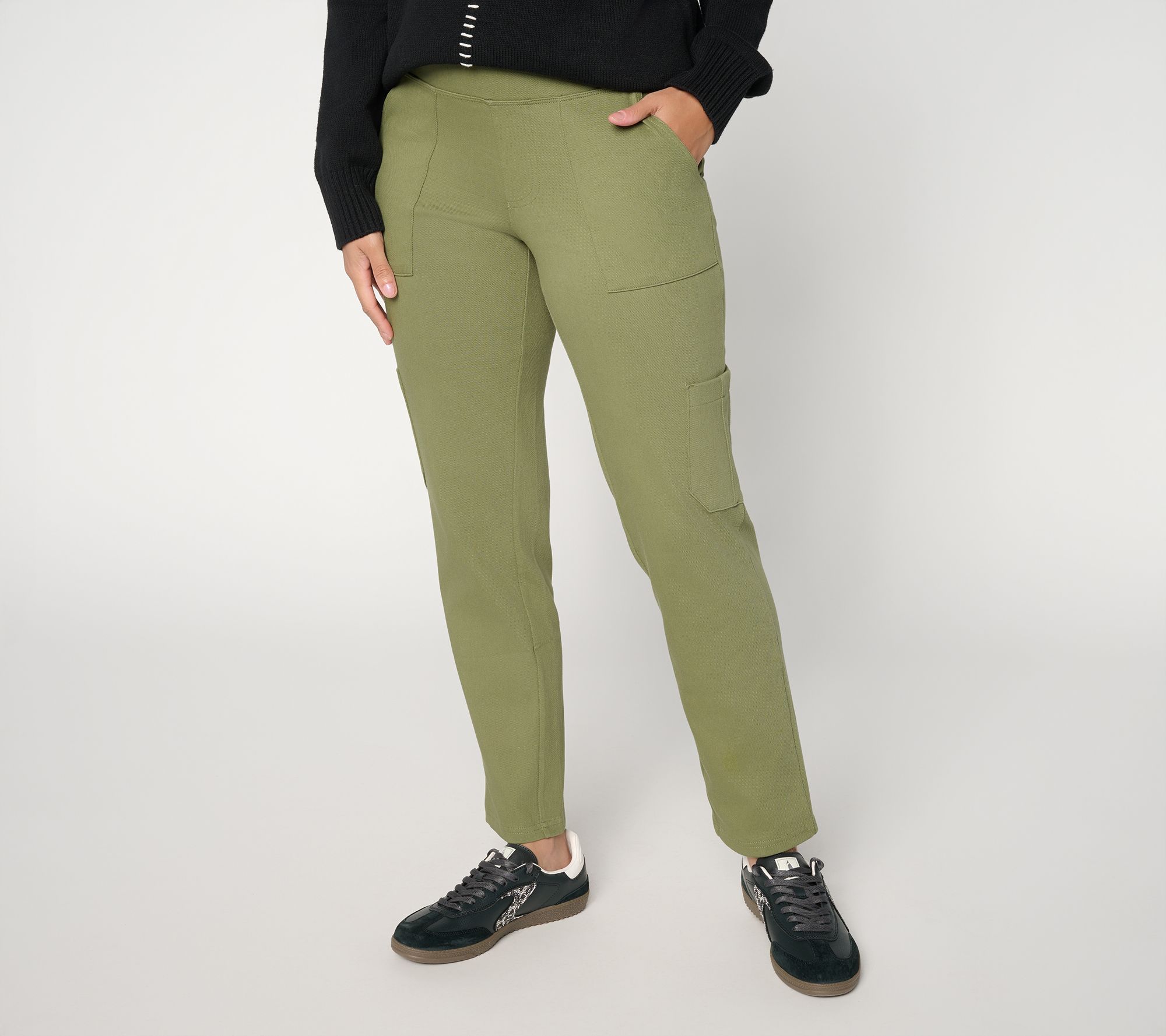 Women with Control Regular St. Tropez Twill Straight Leg Ankle Pants