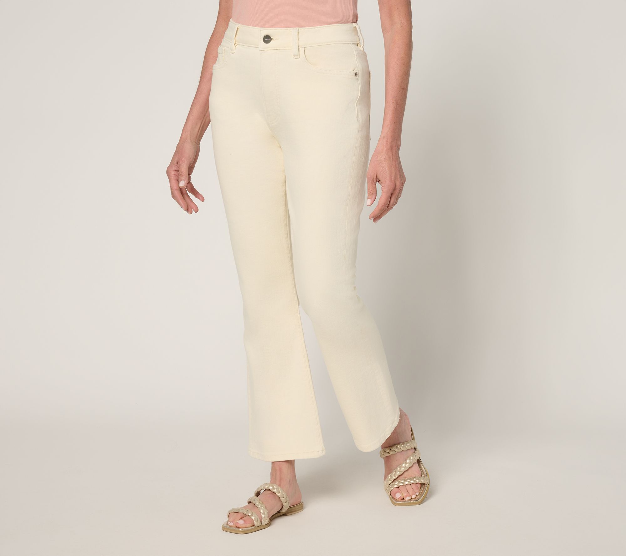 "As Is" Warp & Weft Jet-Set PHL Slim Flare Ankle Jeans