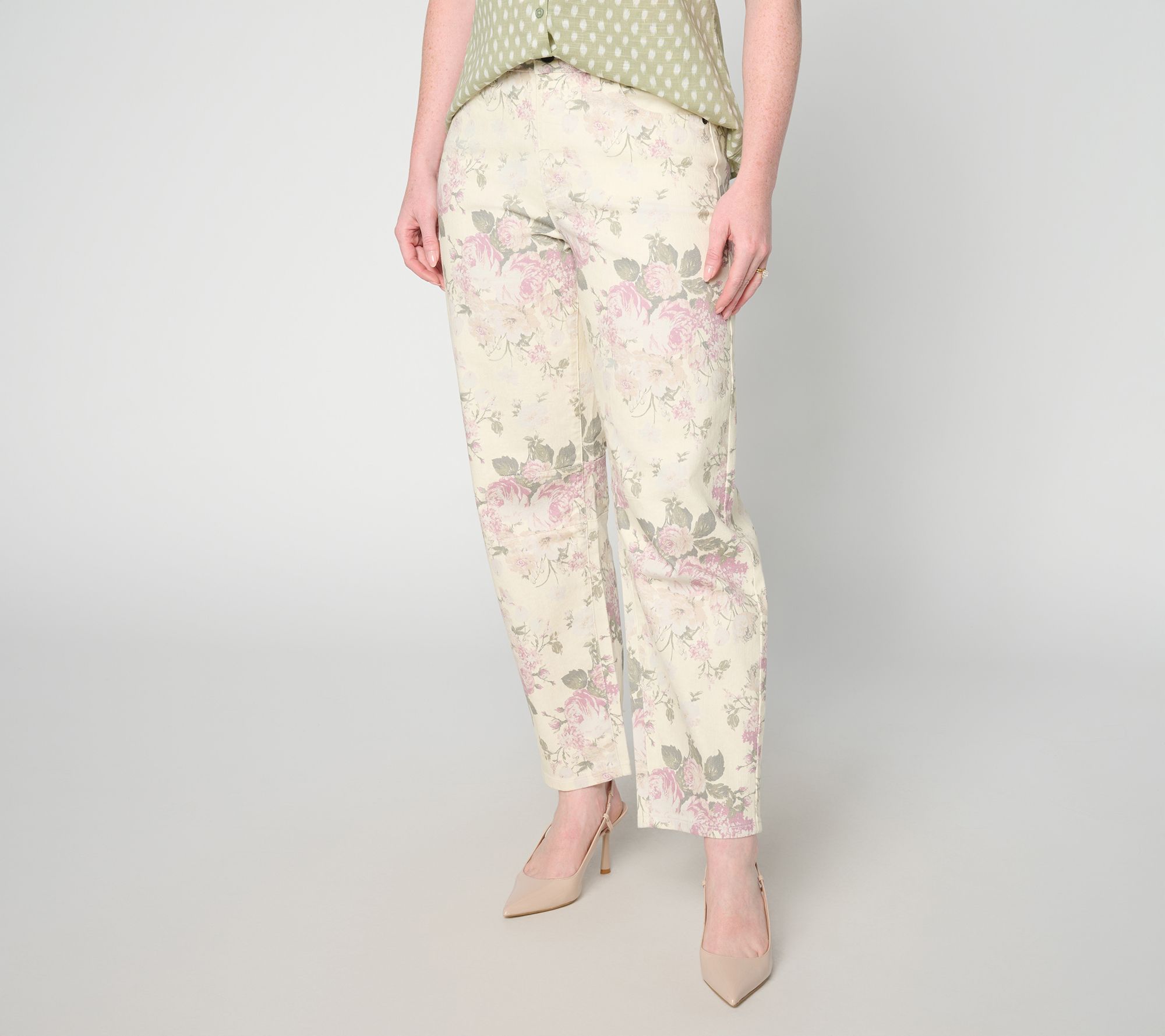 Me by Jennie Garth Regular Repreve Floral Print Jeans- Color