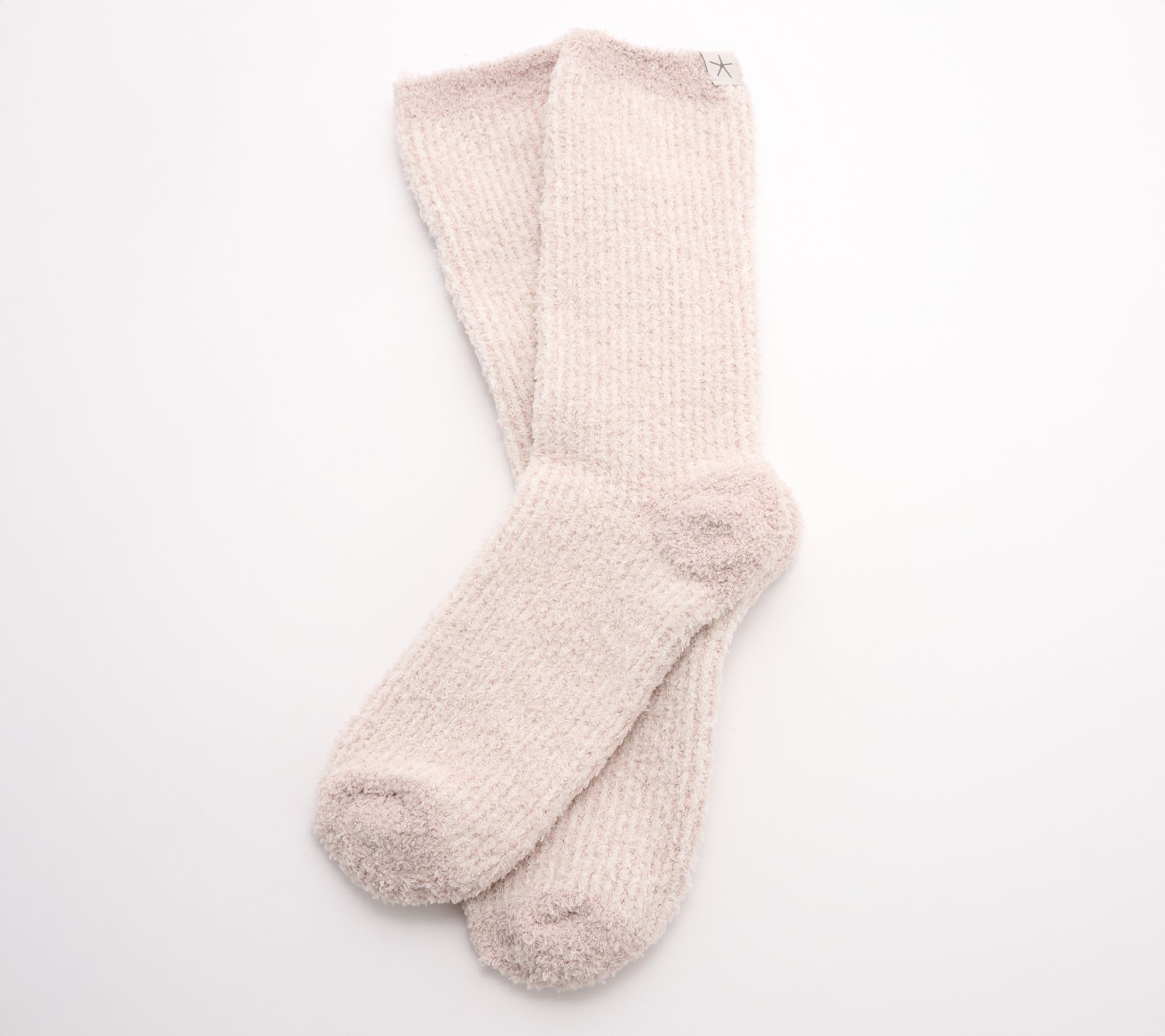 "As Is" Barefoot Dreams CozyChic Rib Contrast Socks