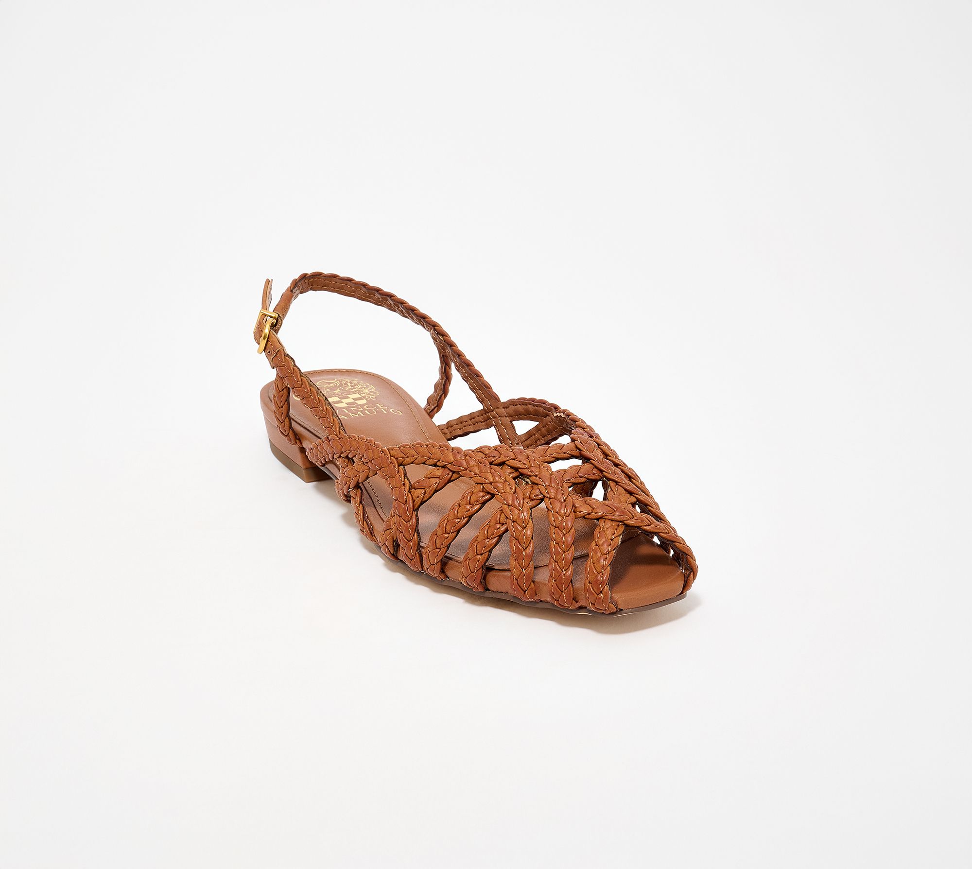 Vince Camuto Leather/Lucite Slingback Flats - Stiorra