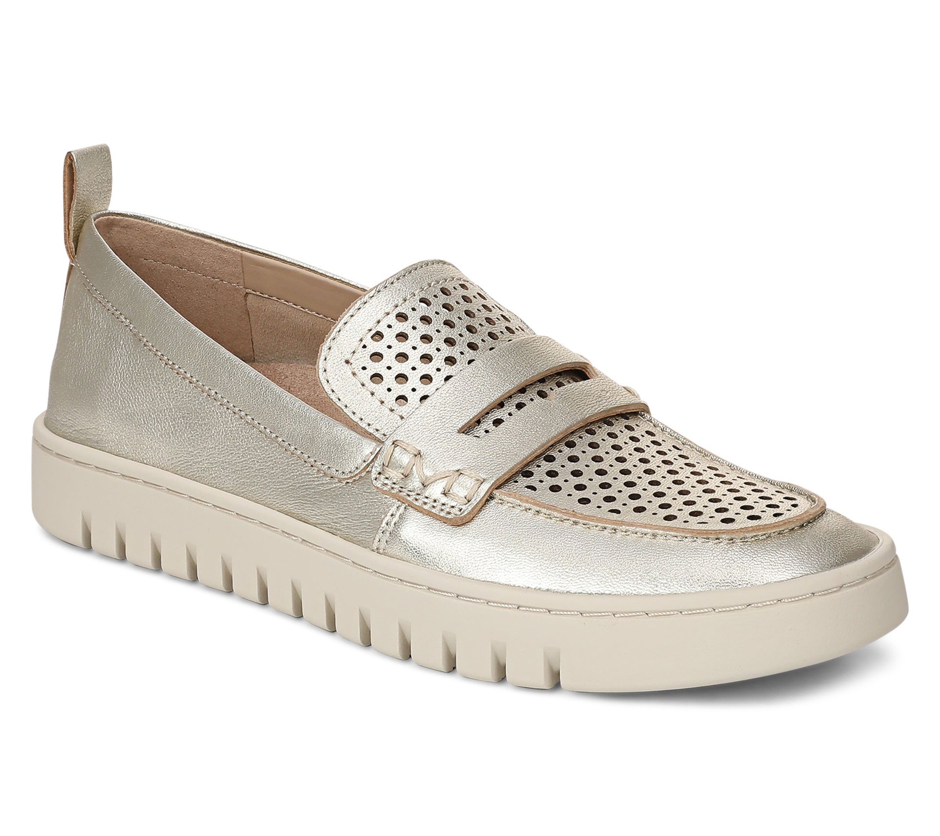 Vionic Leather 360 Flex Loafers - Uptown Perf