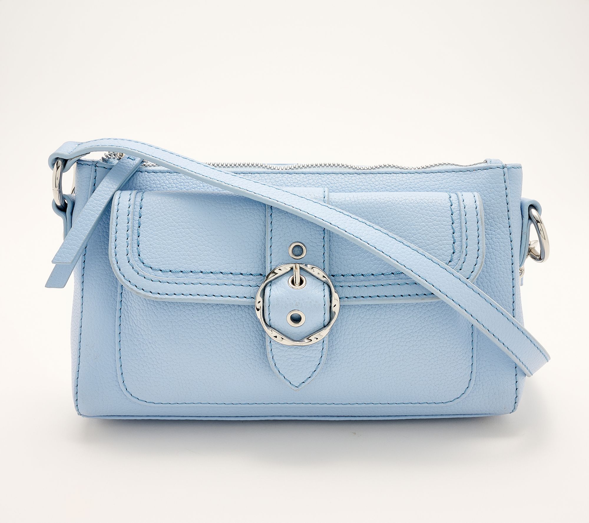 Kim Gravel Swift Leather Convertible Crossbody w/ RFID Wallet