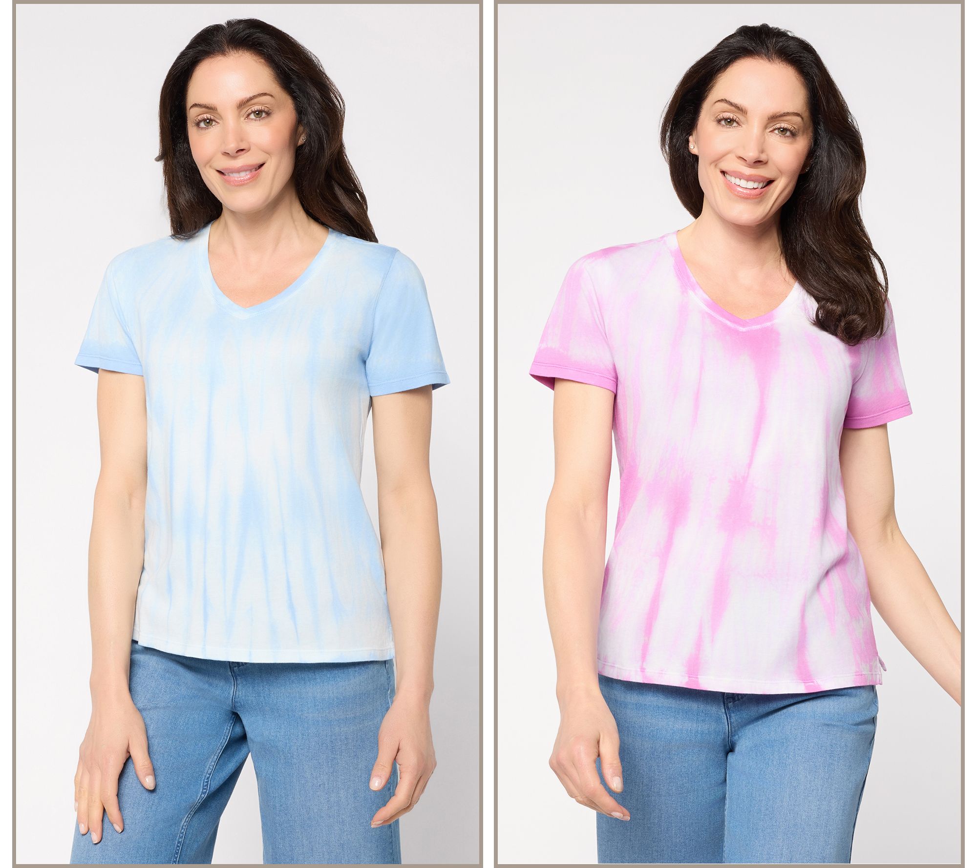  LOGO Principles by Lori Goldstein Dye Effect 2-Pack Tops