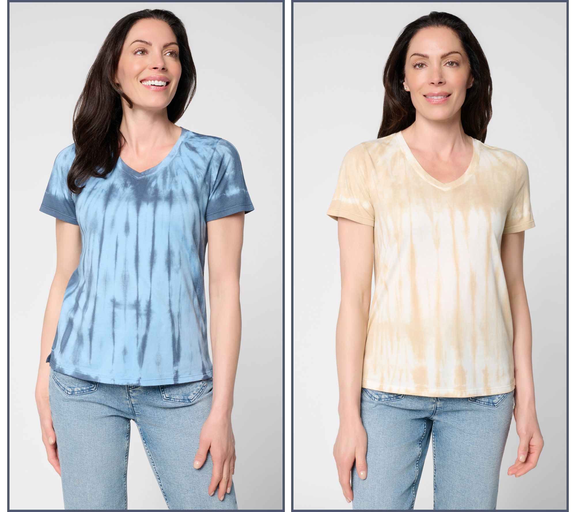 LOGO Principles by Lori Goldstein Dye Effect 2-Pack Tops