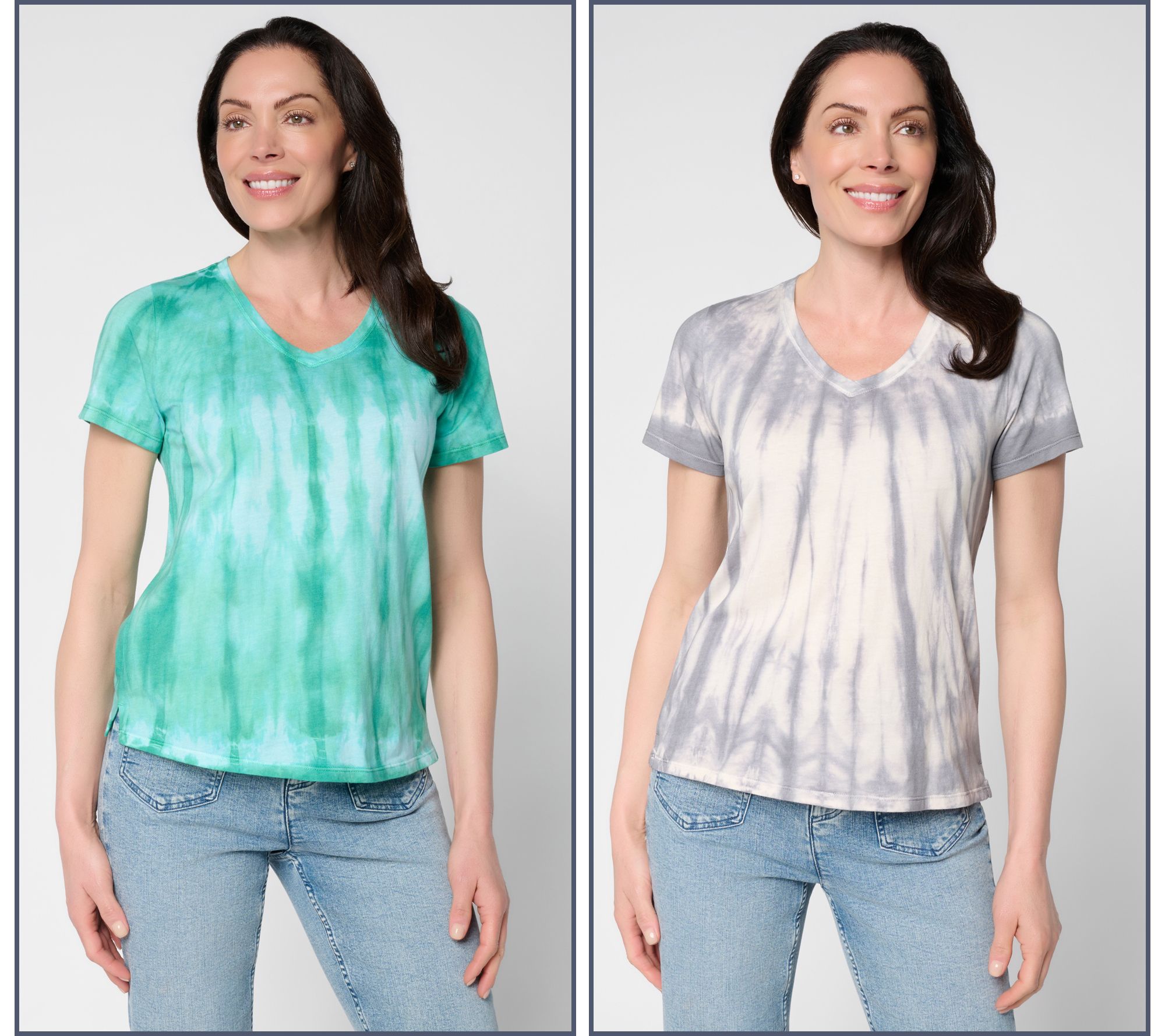 LOGO Principles by Lori Goldstein Dye Effect 2-Pack Tops