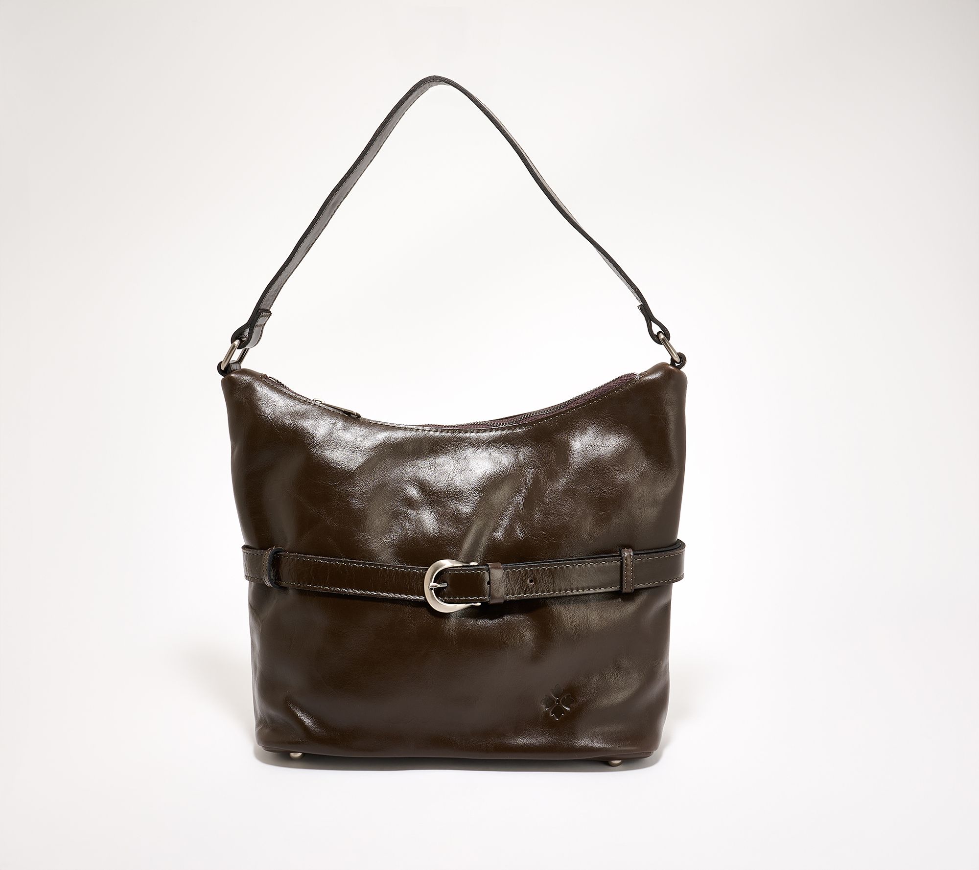 "As Is" Patricia Nash Leather Elini Belted Hobo
