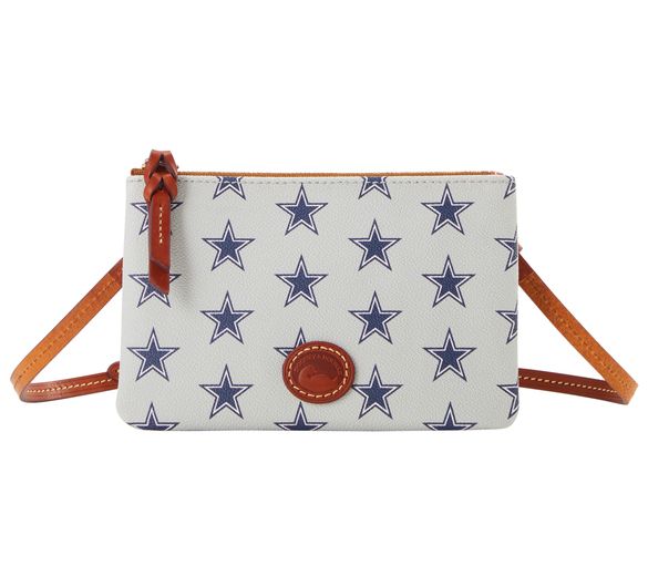  Dooney & Bourke Coated Cotton NFL Top Zip Crossbody