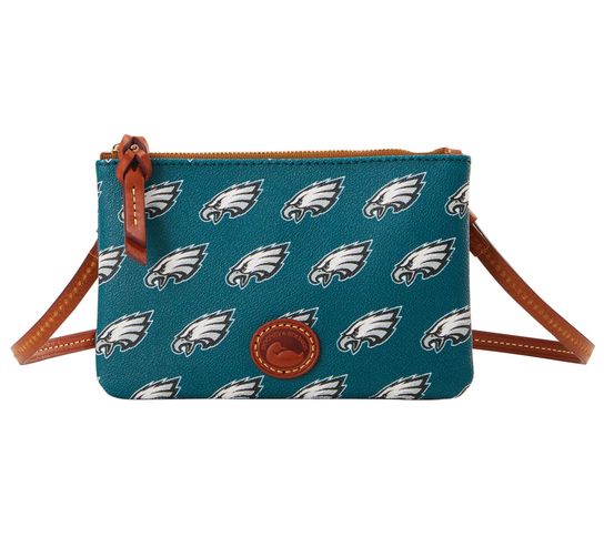 Dooney & Bourke Coated Cotton NFL Top Zip Crossbody