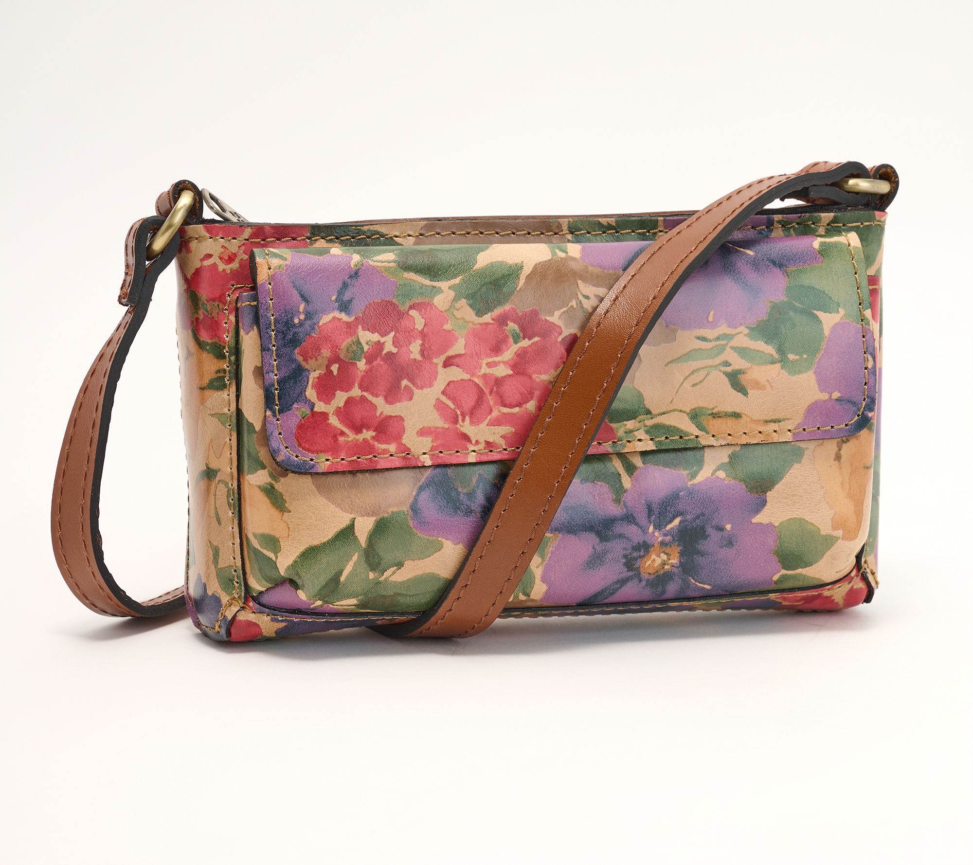 "As Is" Patricia Nash Leather Dovera Phone Crossbody