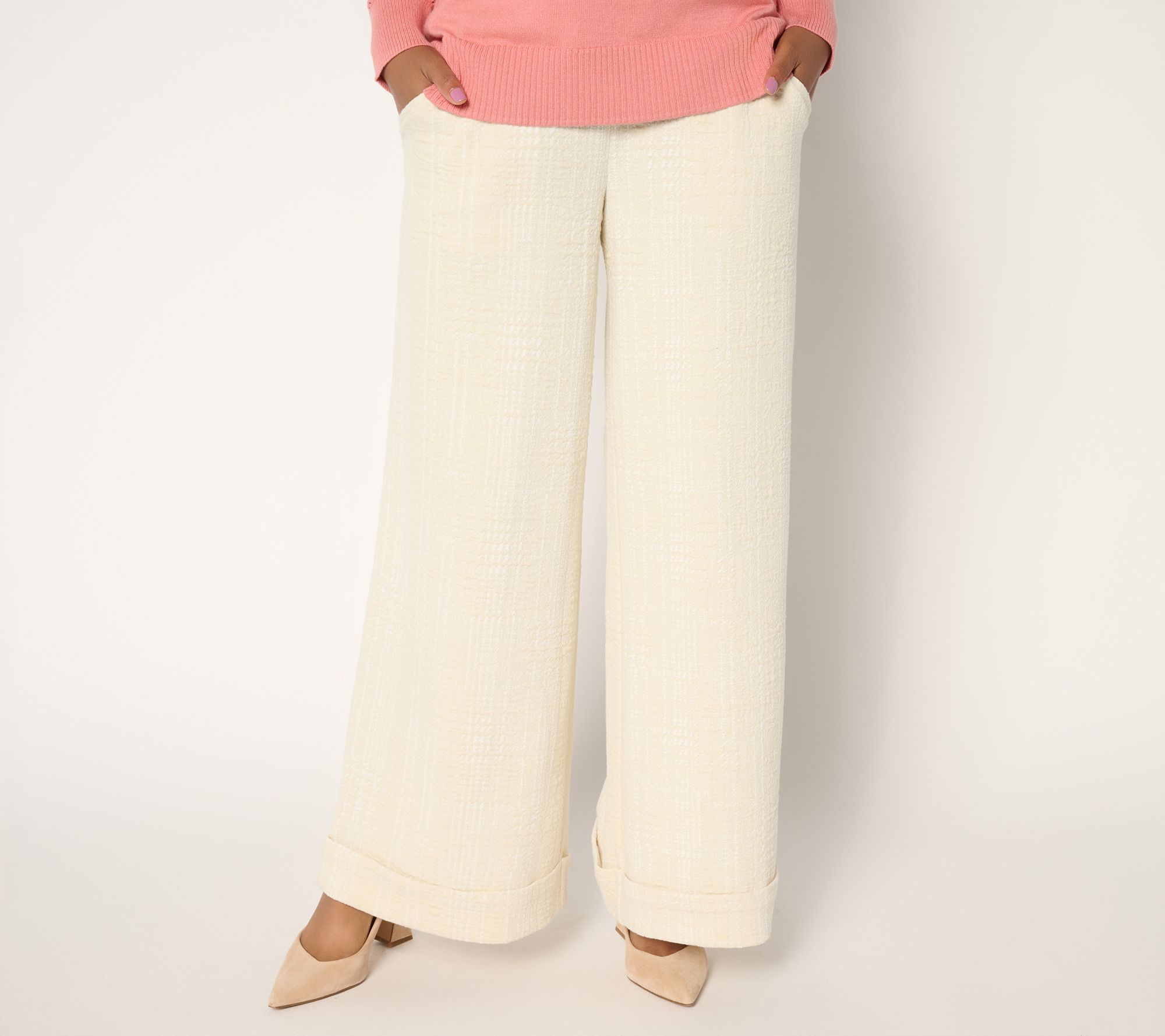 "As Is" BEAUTIFUL by Lawrence Zarian Textured Knit Trouser