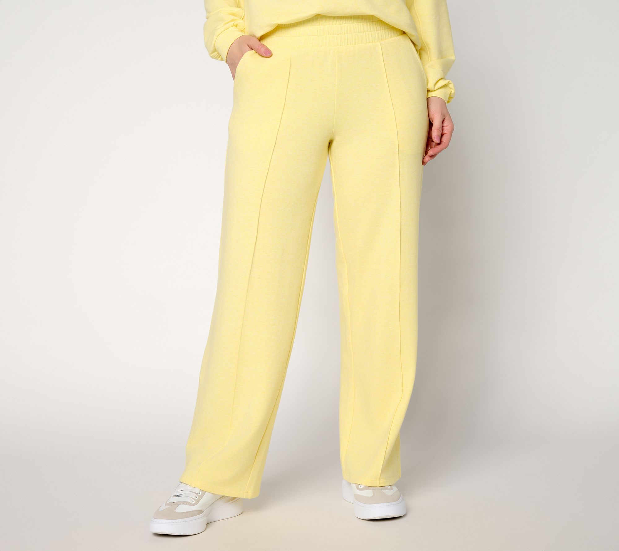 "As Is" AnyBody Tall Cozy Knit French Terry Straight Leg Pants