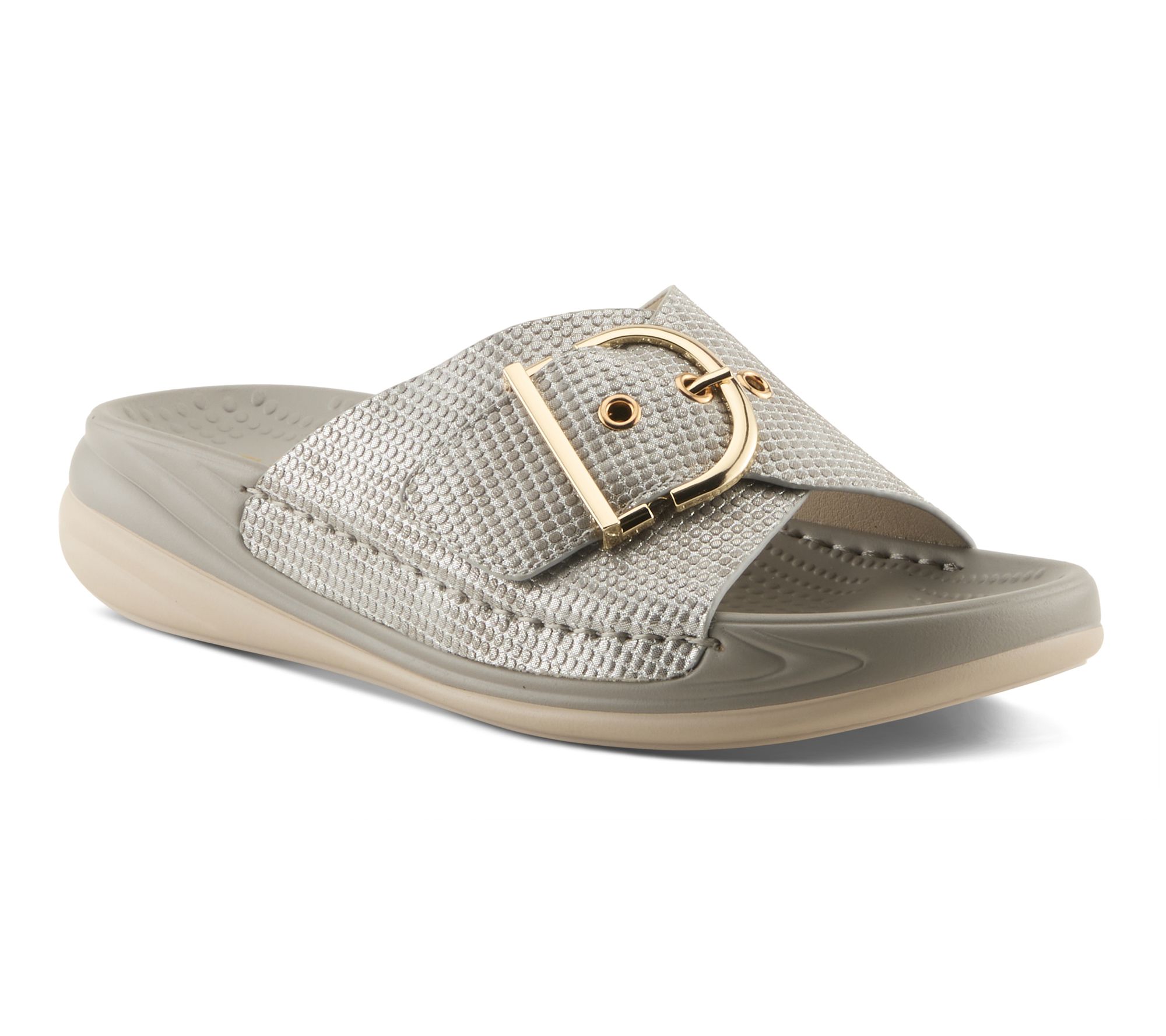 Flexus by Spring Step Slide Sandals - Brewer
