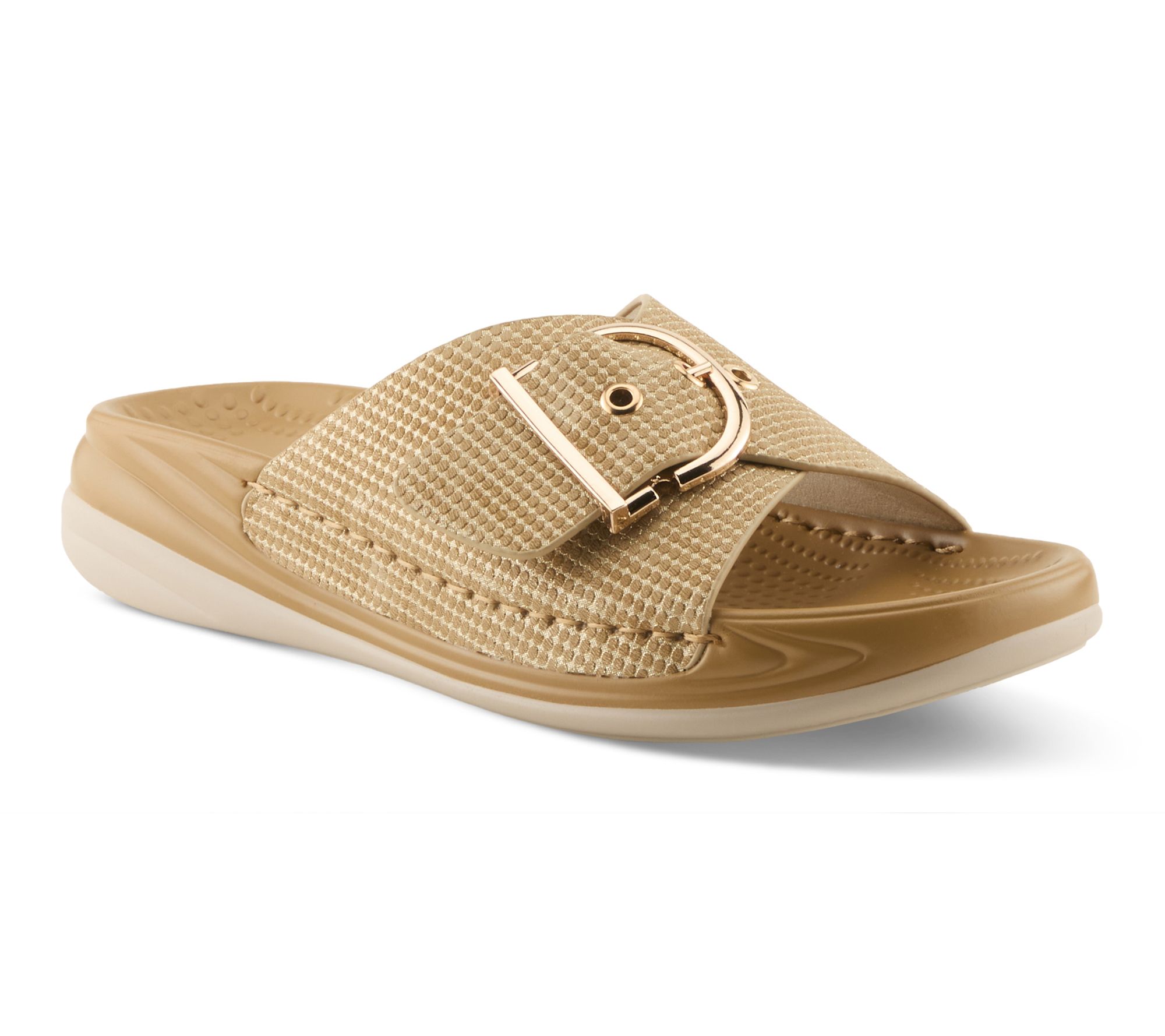 Flexus by Spring Step Slide Sandals - Brewer