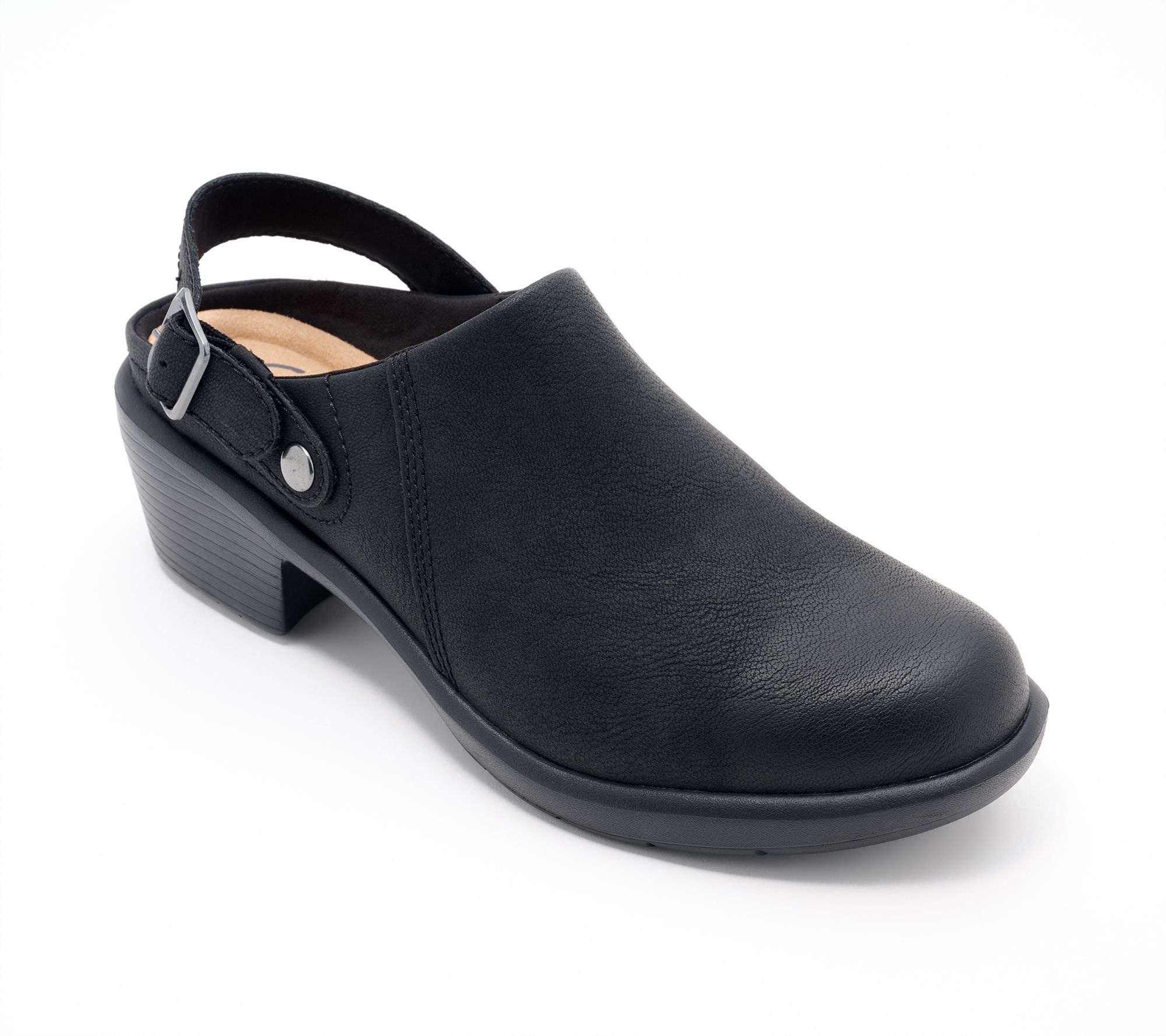  Clarks Collection Leather Clogs -Kynnzie Mule