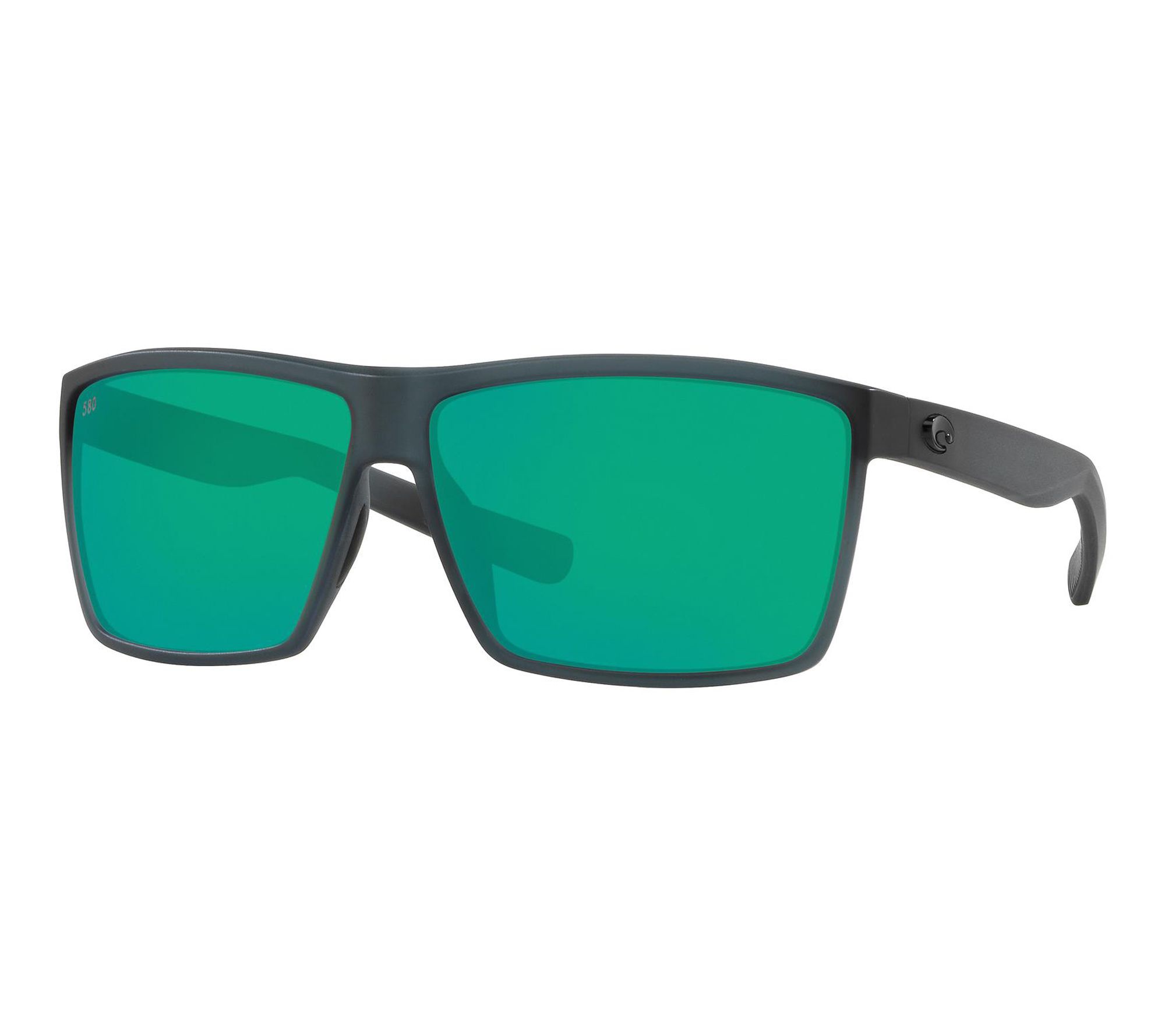 Costa Rincon Matte Smoke Crystal with Green Mir ror Polarized