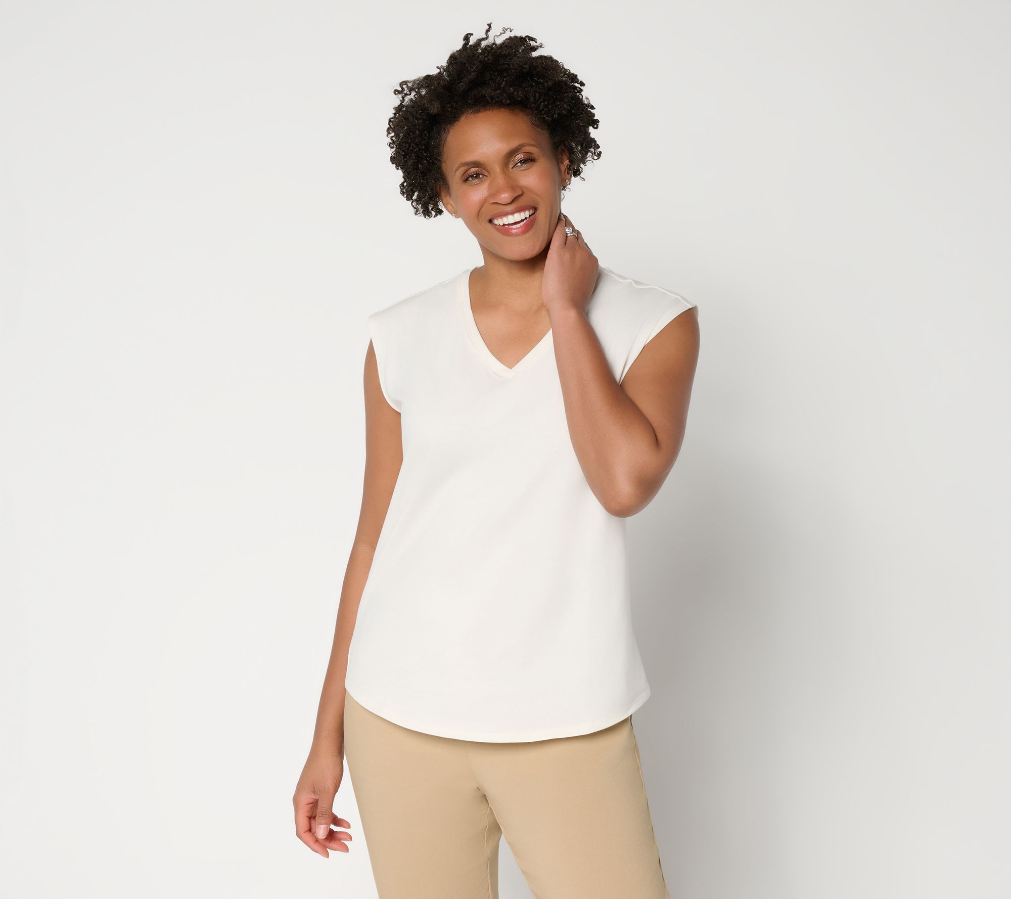 "As Is" by Stacy London Grab & Go V-Neck Tank Top