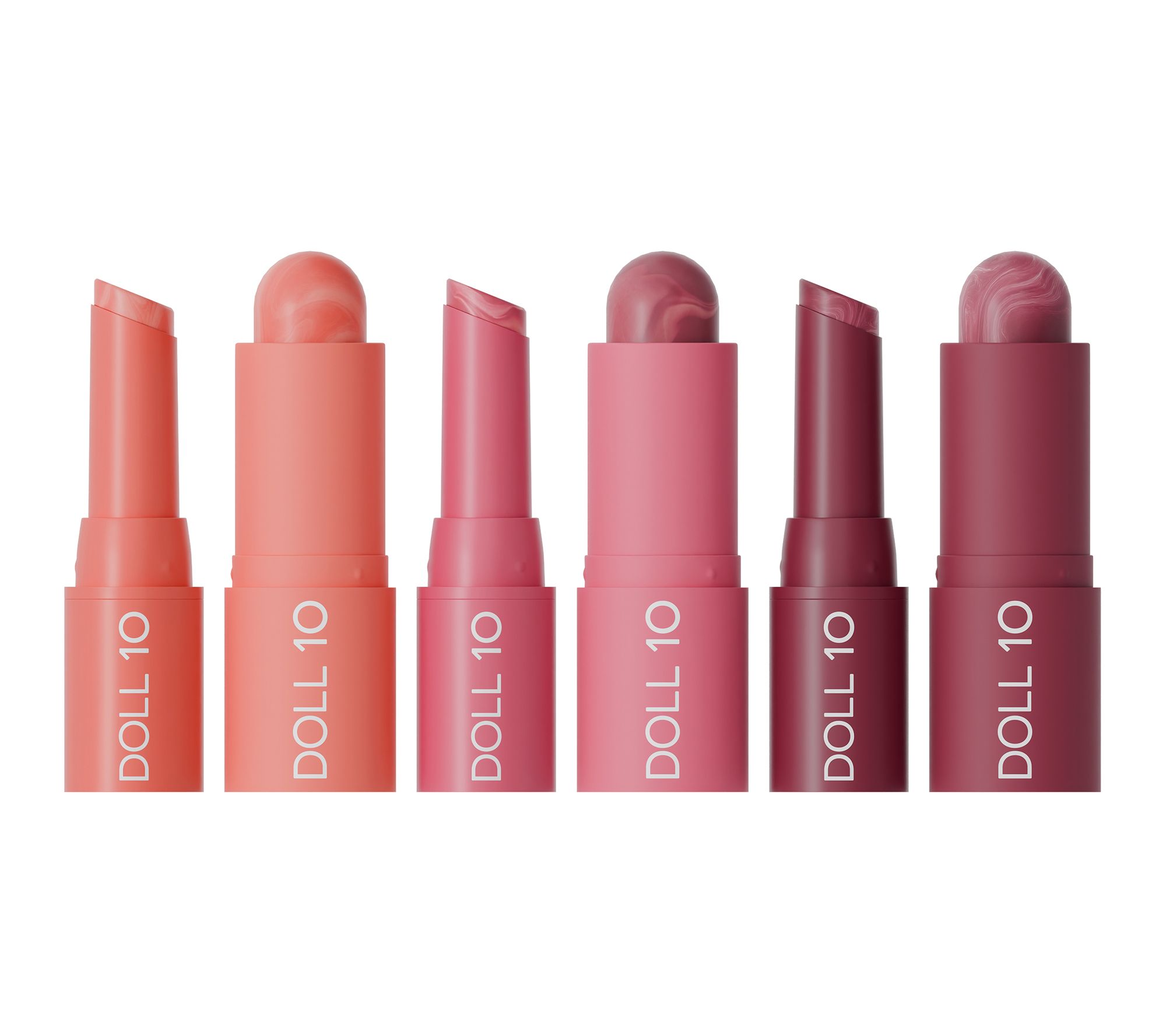 Doll 10 Swirled & Sweet Blush and Lip Tint 6 Piece Collection