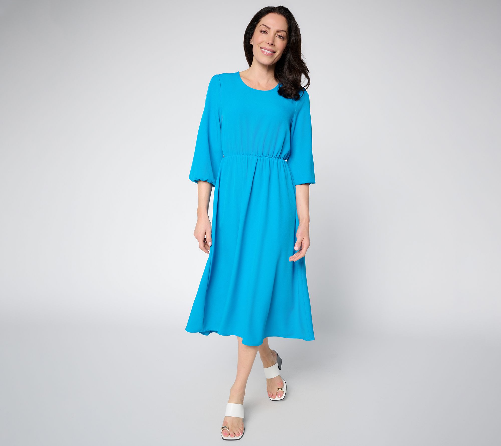 "As Is" Studio Park x Mary DeAngelis Pet 3/4 Sleeve Midi Dress