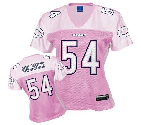 NFL Chicago Bears B. Urlacher Women Tonal Fashion Pink Jersey - QVC.com
