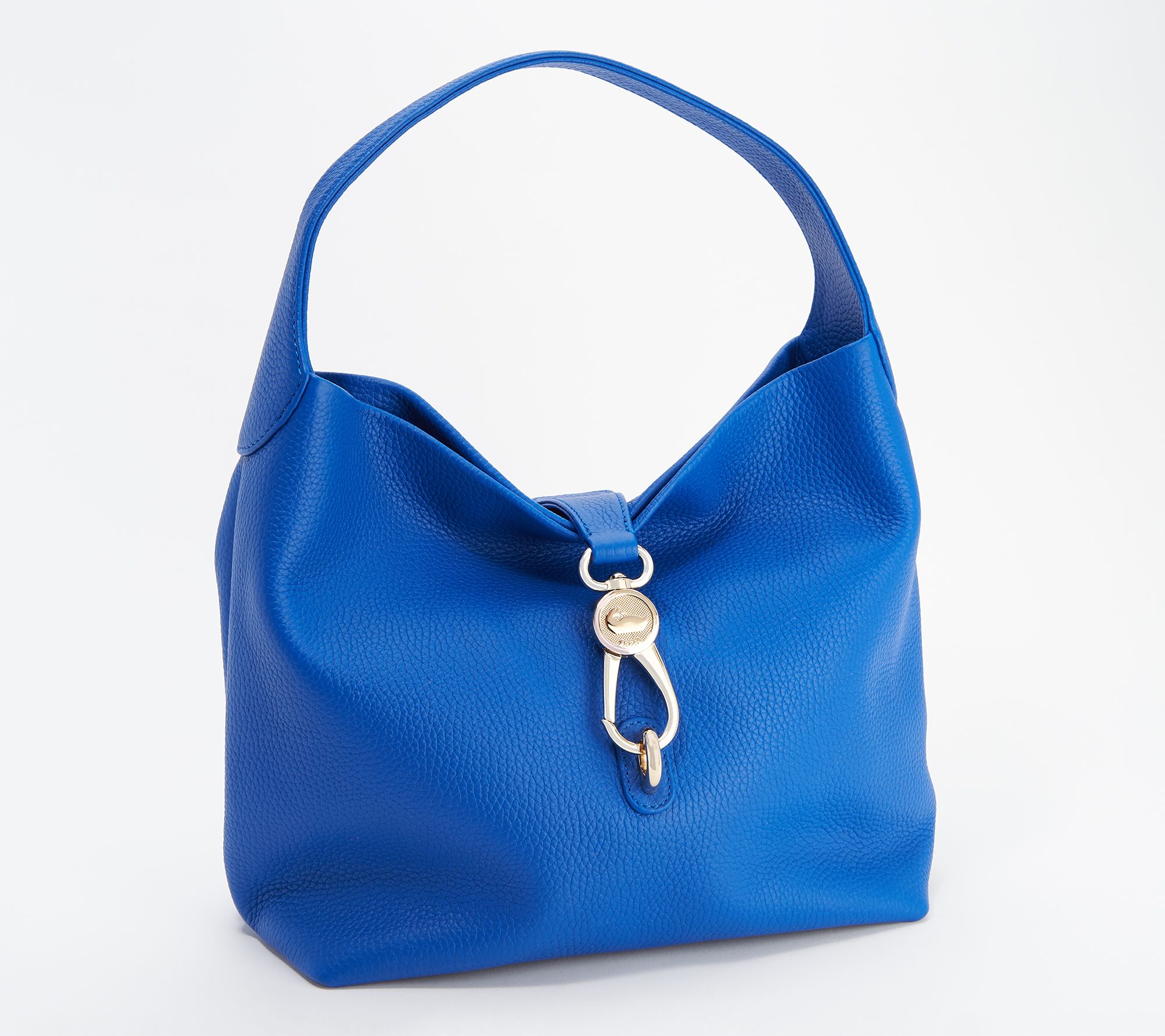Dooney & Bourke Handbag, Pebble Grain Small Logo Lock Sac Shoulder Bag -  Black: Handbags