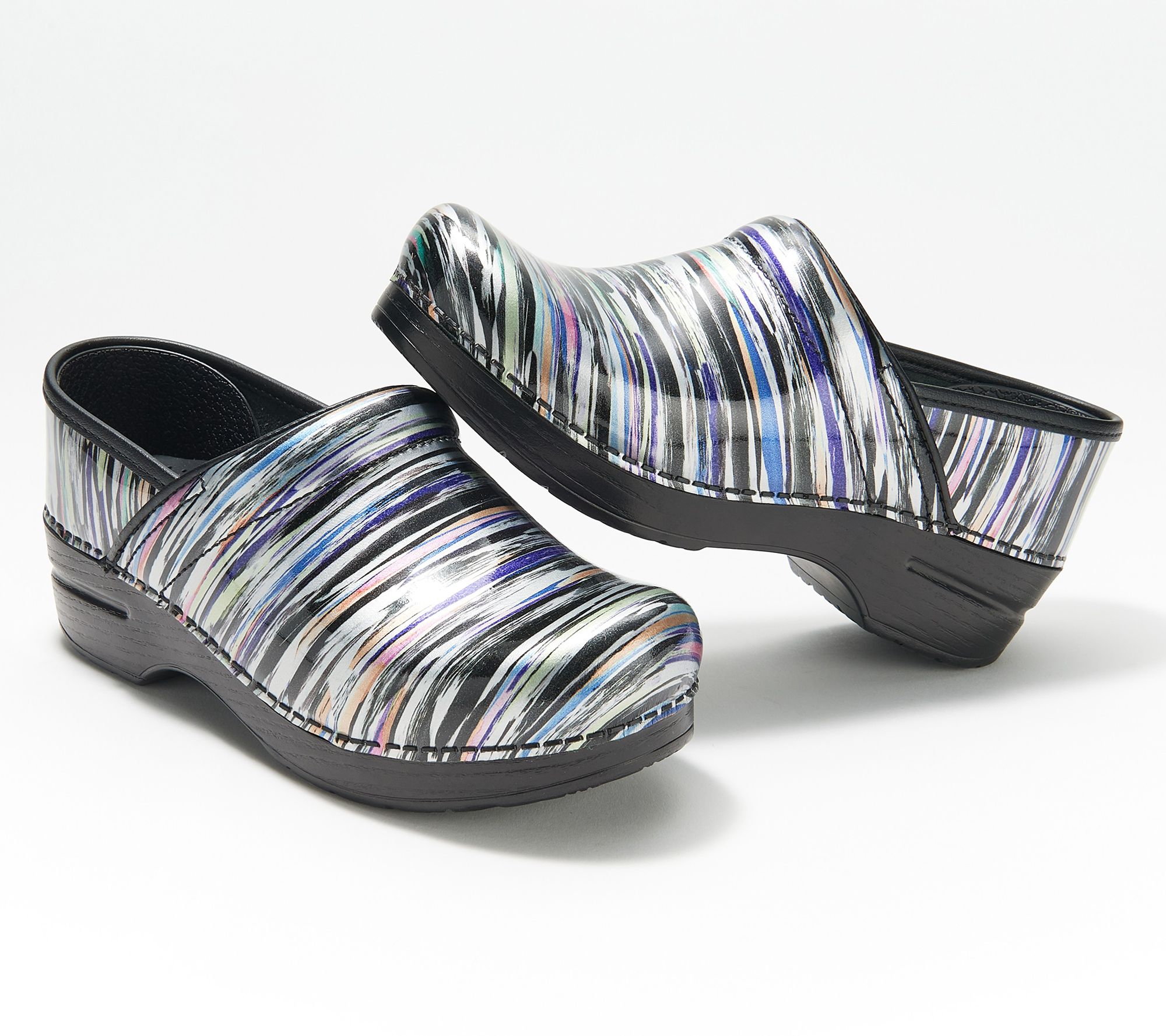 Dansko Professional Leather Clogs in Fashion Colors
