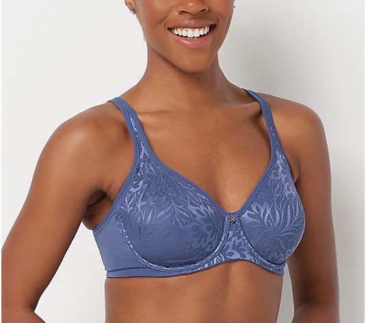 As Is Breezies Jacquard Shine Underwire Support Bra 