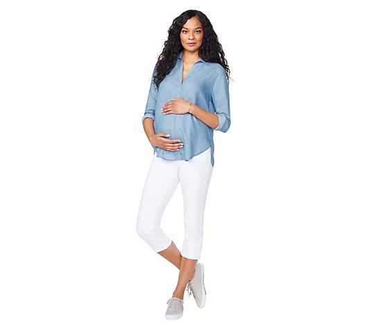 NYDJ Maternity Skinny Crop Jeans