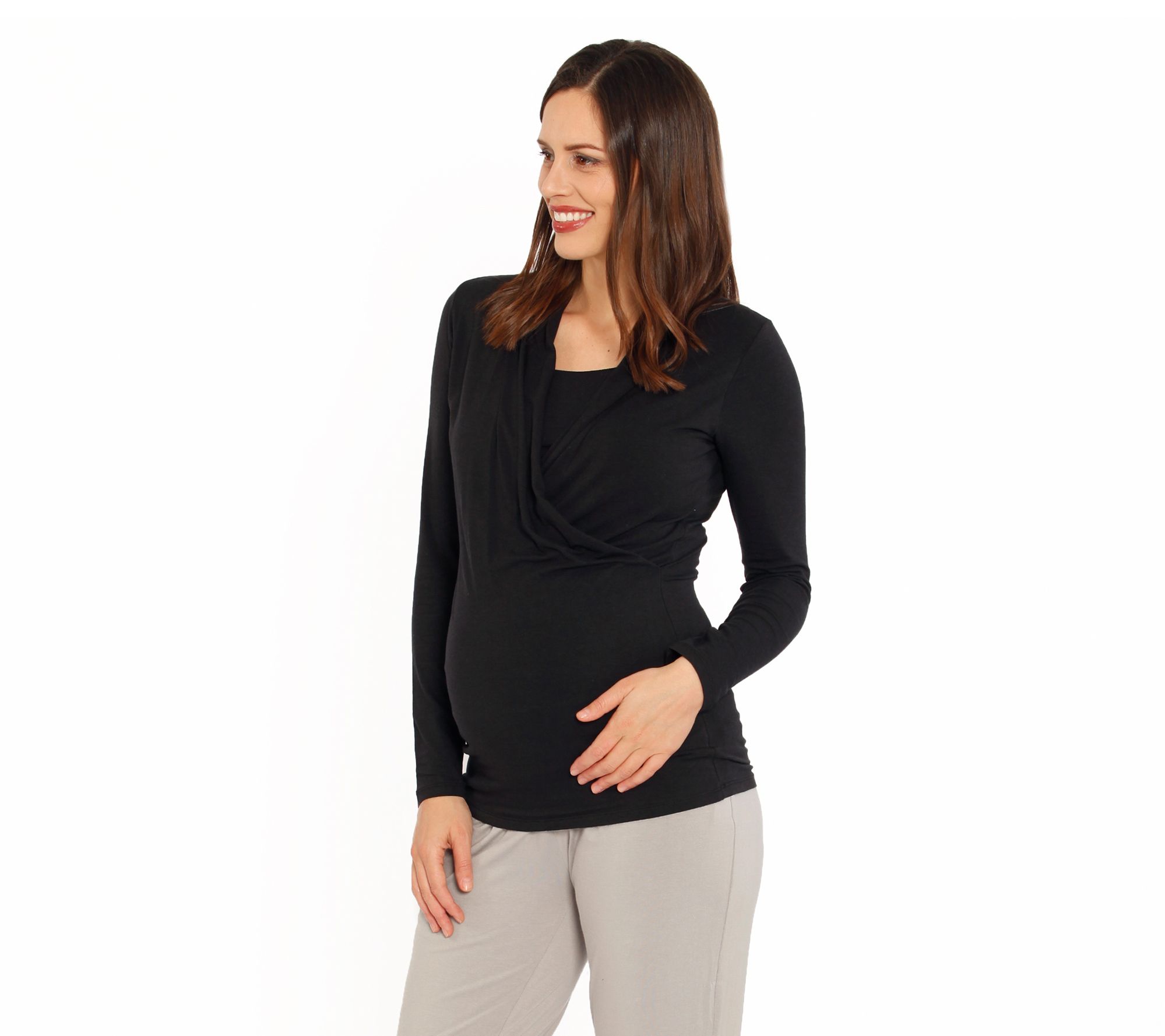 Blooming Women Maternity Long-Sleeve Nursing Top