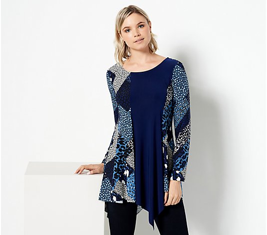 Attitudes by Renee Global Illusions Como Jersey Printed Tunic