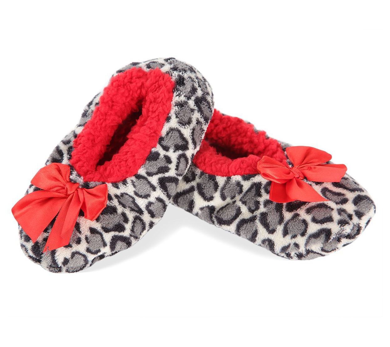 Memoi Spotted Leopard Girls Slippers
