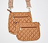 Amy Stran x AHDORNED Quilted Double Bag Messenger, 1 of 3