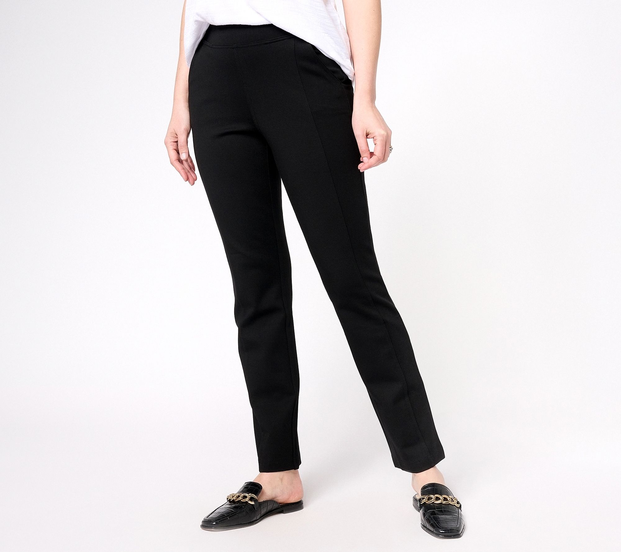 Belle by Kim Gravel Tall Straight-Leg Ponte Pant