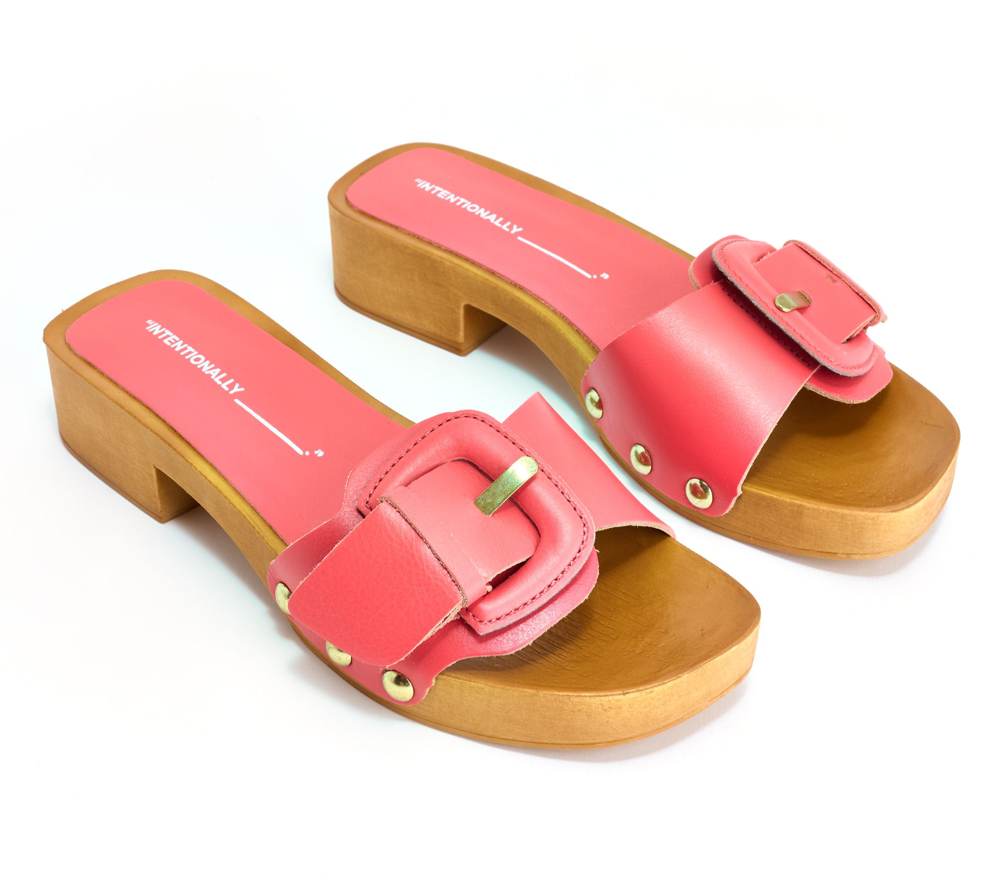 INTENTIONALLY BLANK Buckle Clog Sandals - Mar