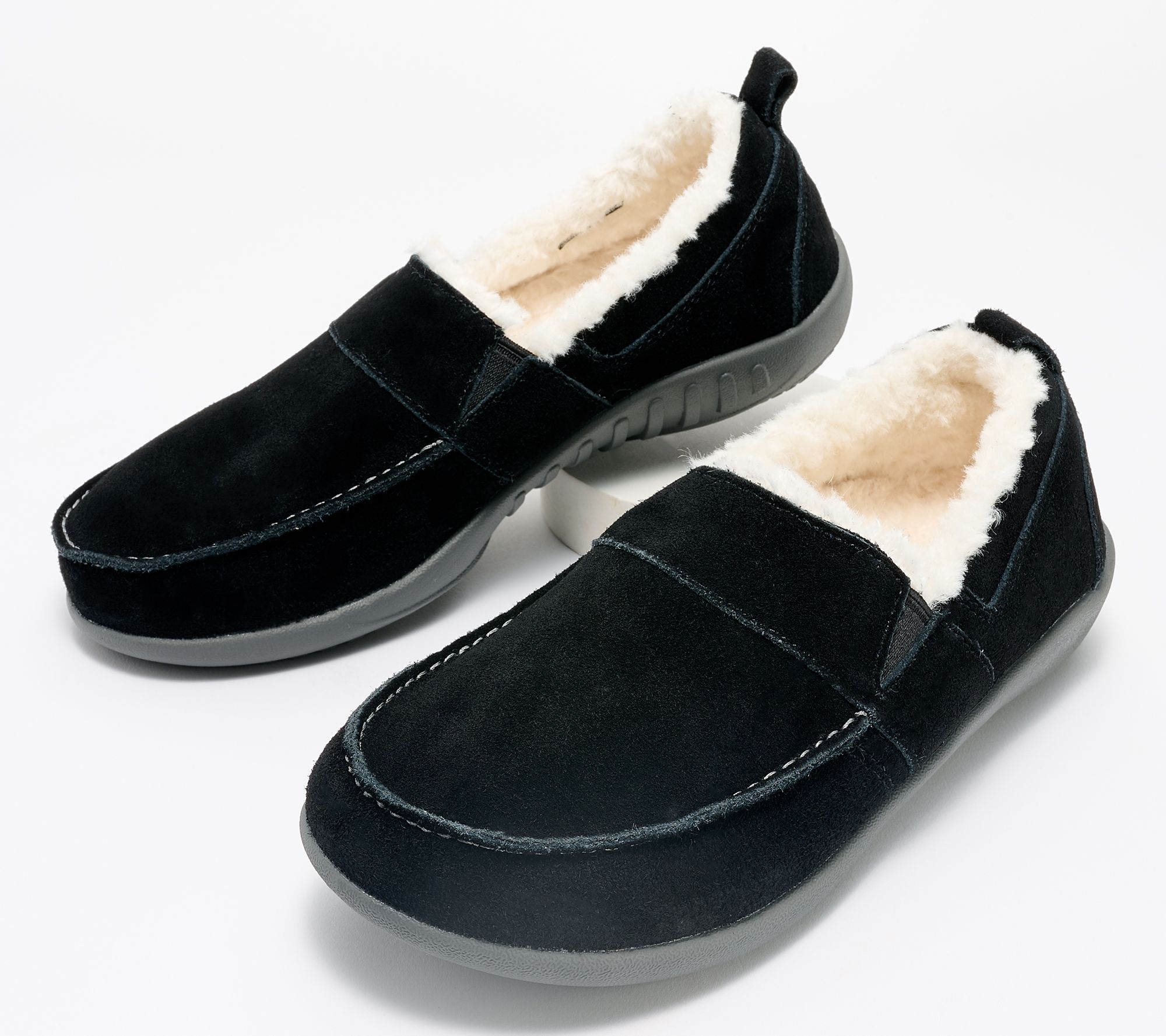 Revitalign Orthotic Warm-Lined Suede Loafers - Rio