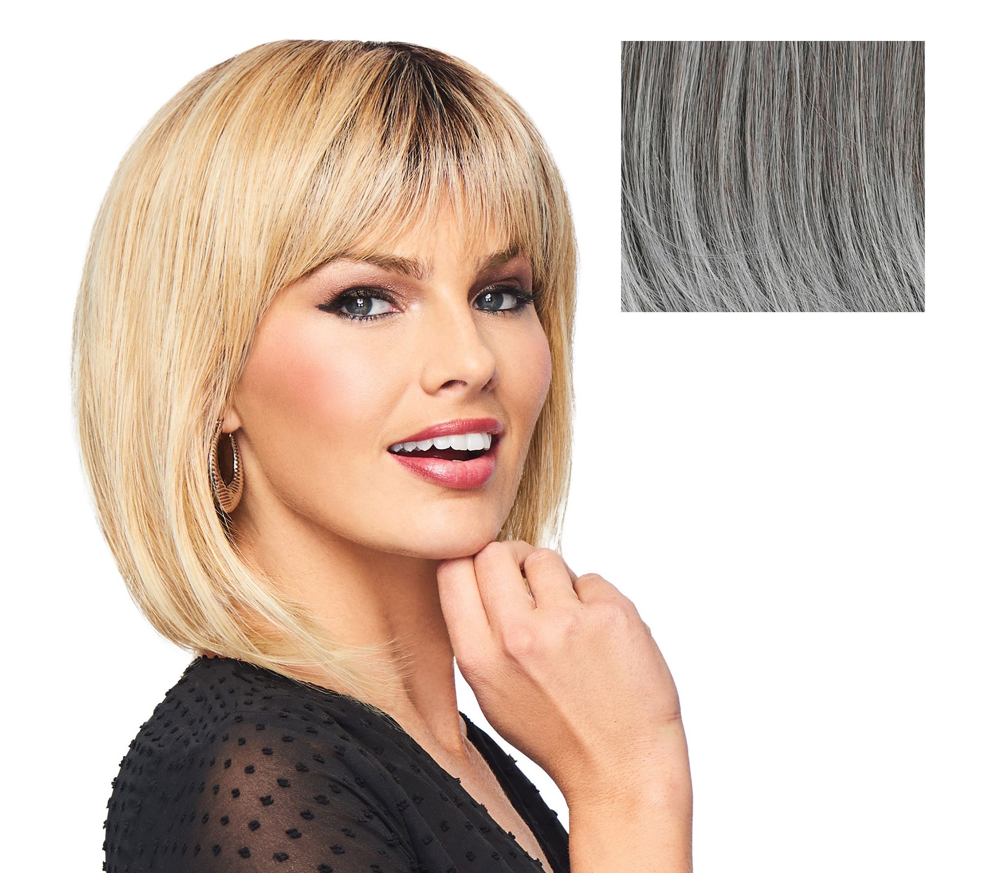 Hairdo Layered with a Bang Mid-Length Styled Wig