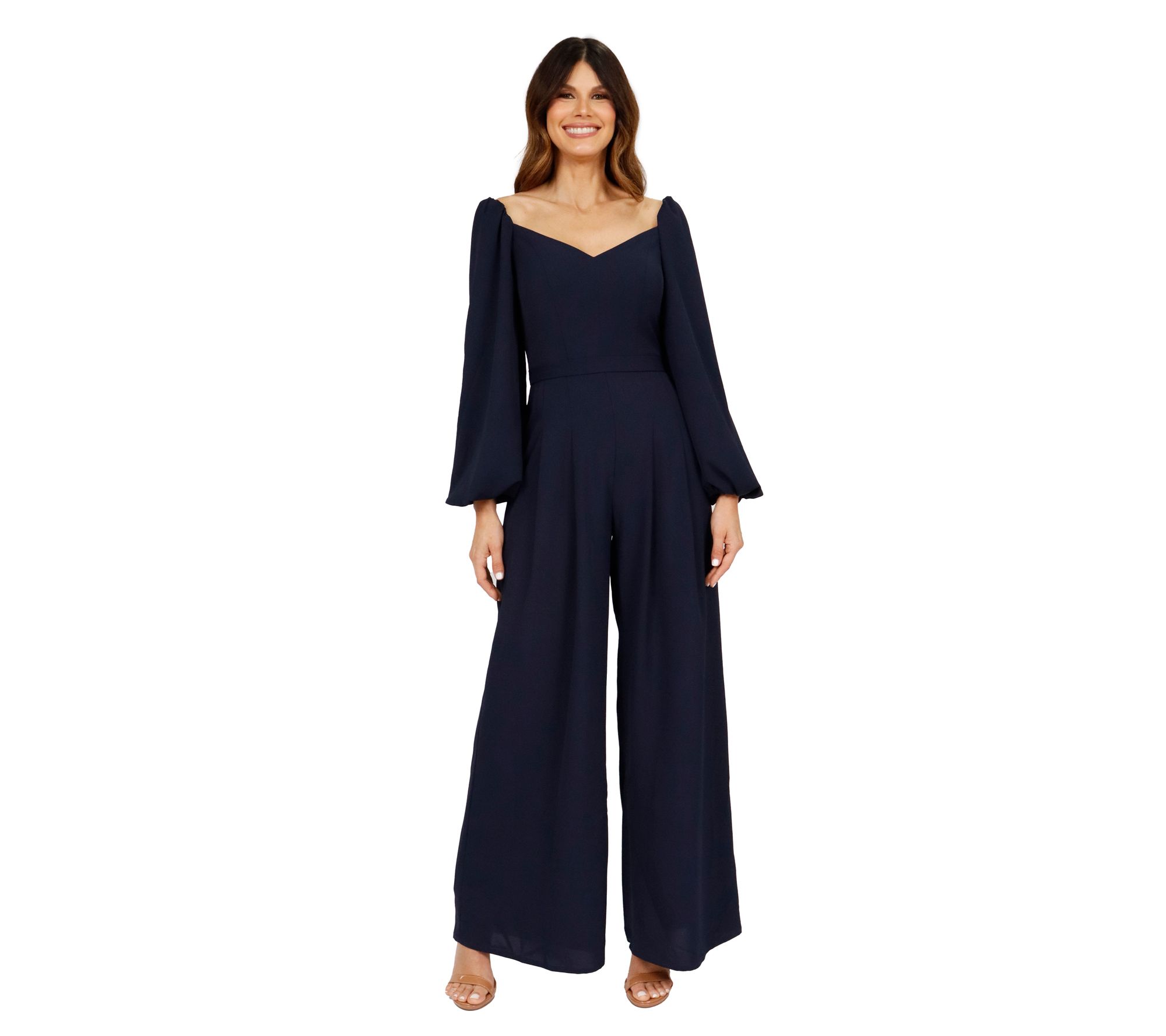 Rene Ruiz Collection Long Sleeve Jumpsuit - QVC.com