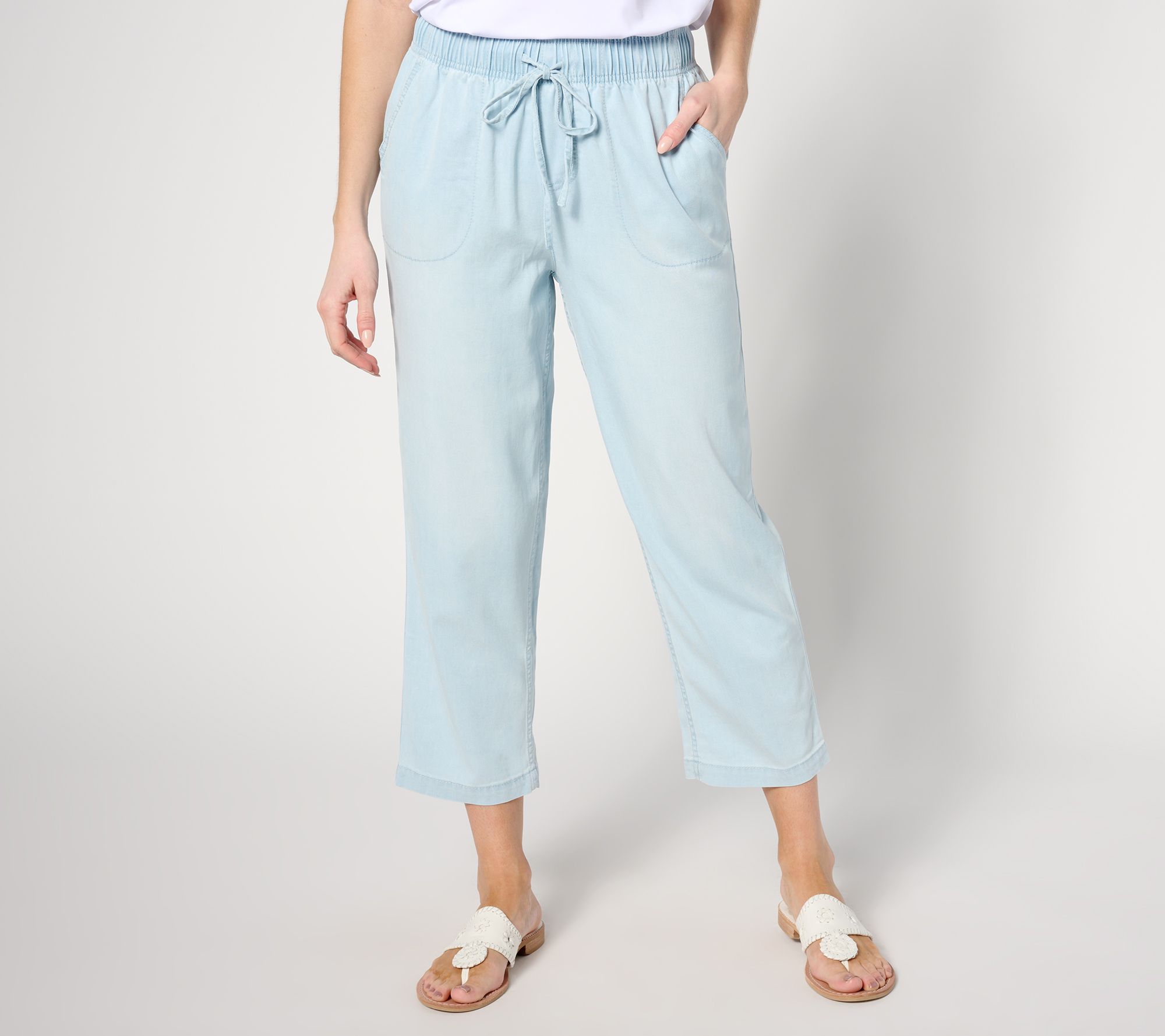 Belle by Kim Gravel Belle Tencel Drawstring Waist Pant, Reg