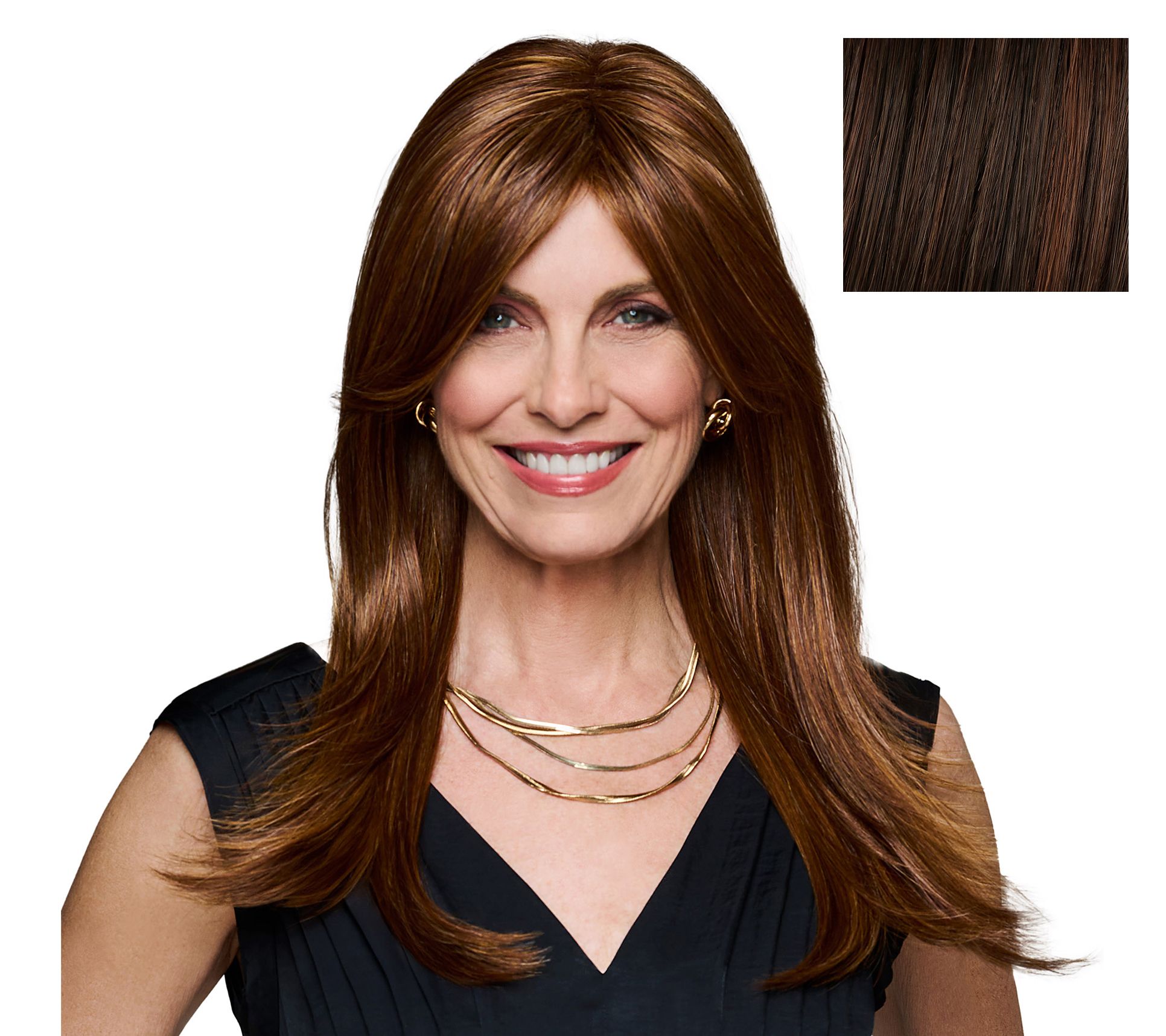 Hairdo Long and Lovely Curtain Bang Wig