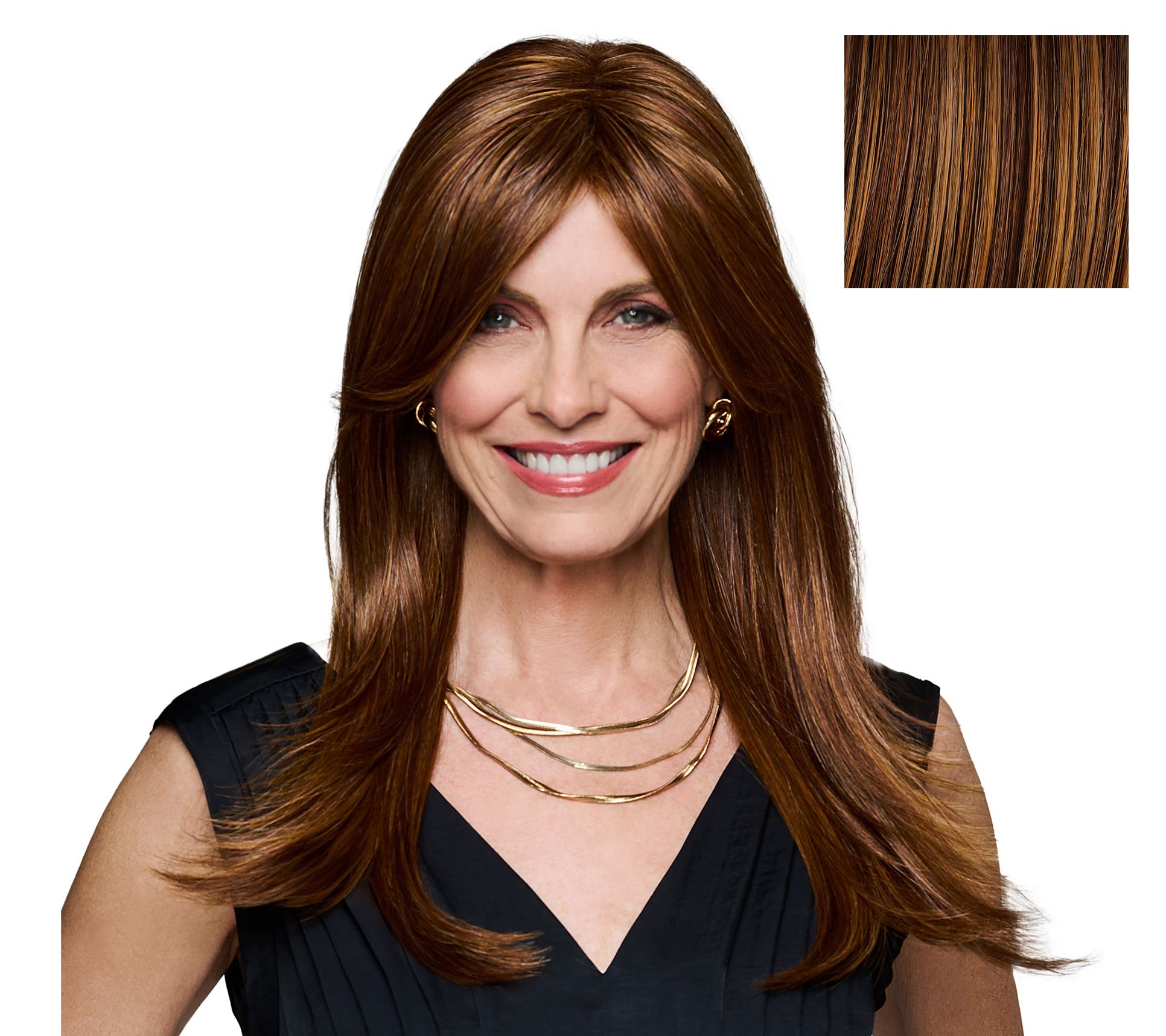 Hairdo Long and Lovely Curtain Bang Wig